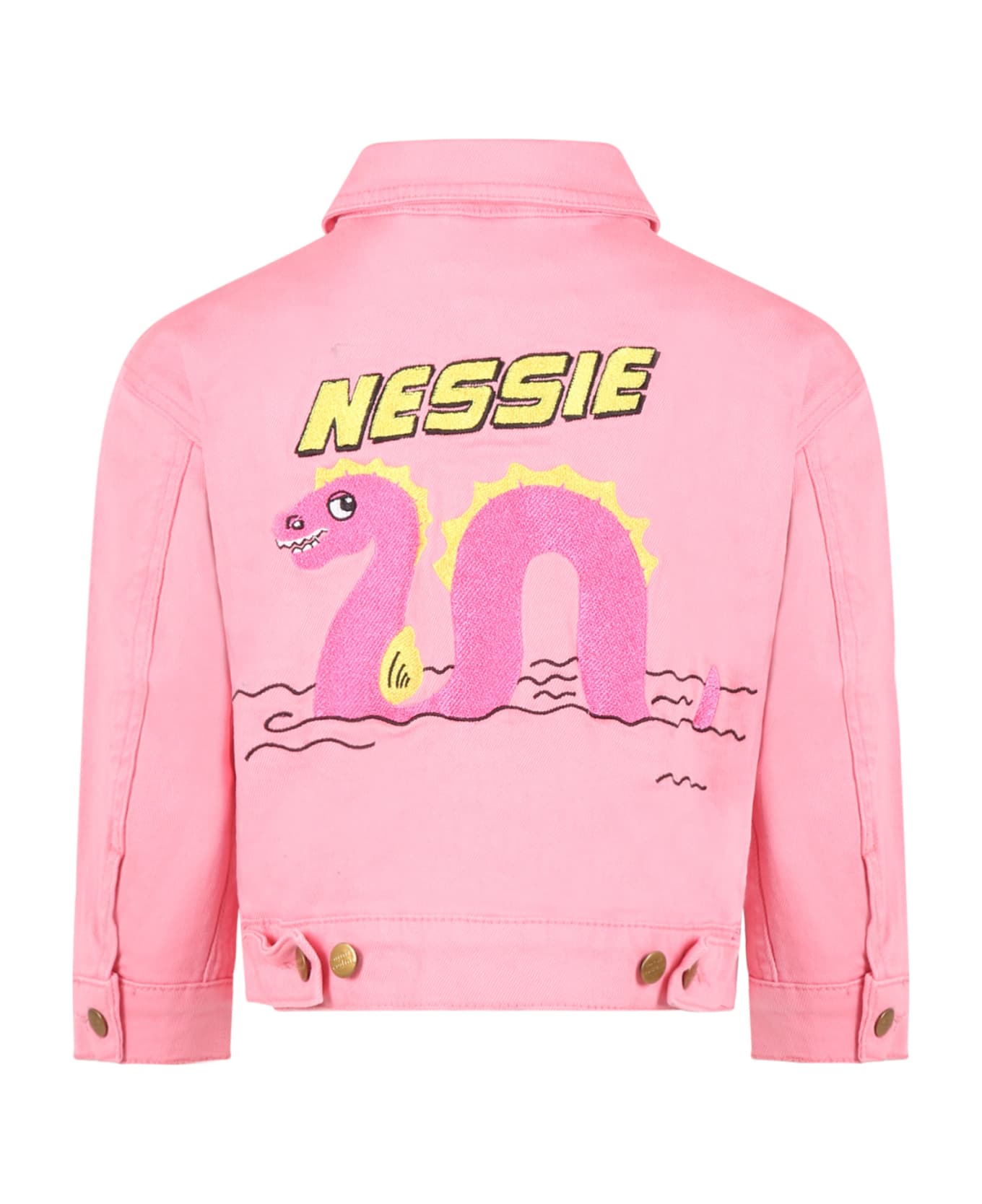 Mini Rodini Pink Jacket For Girl With Nessie - Pink
