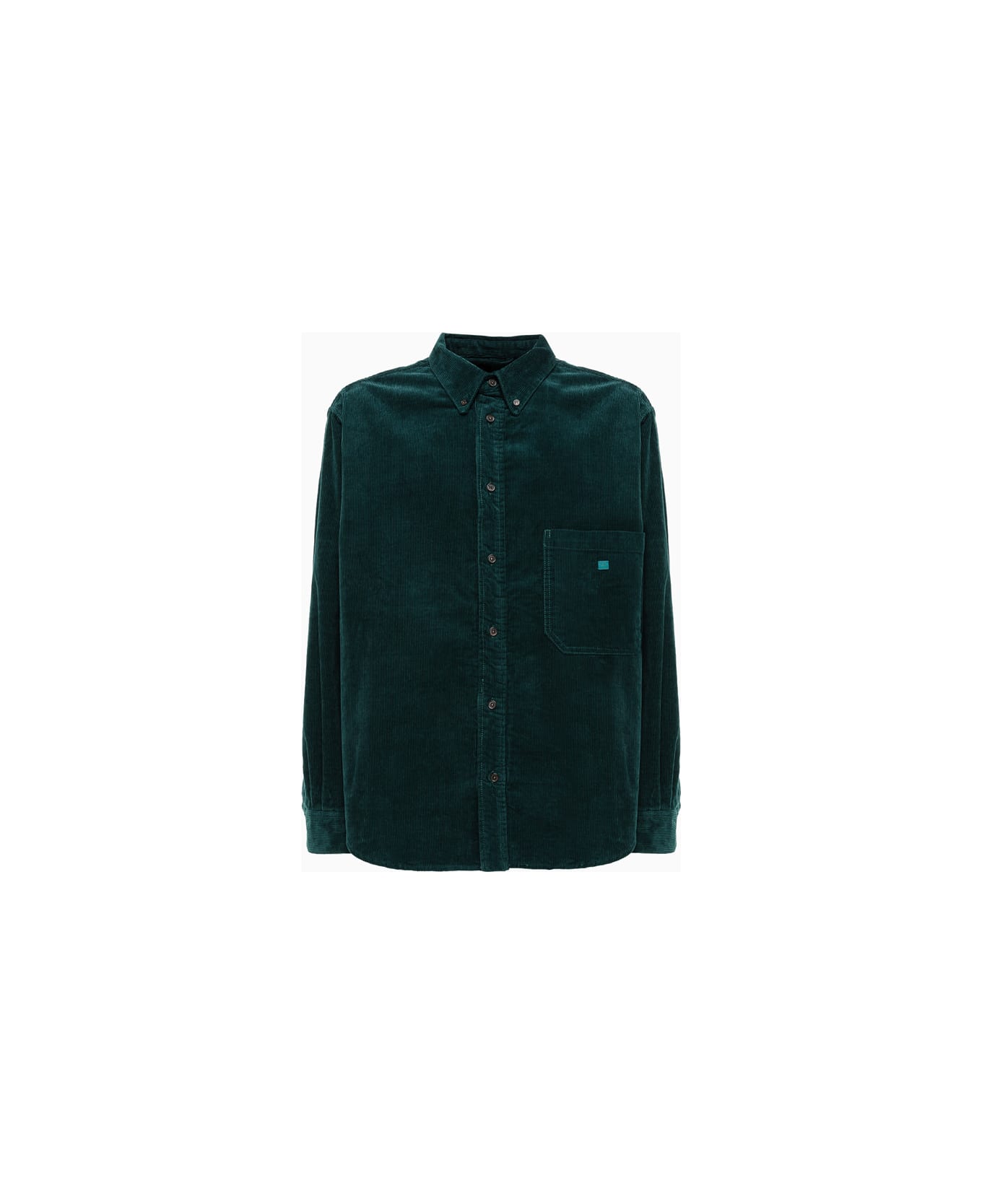 Acne Studios Shirt In Velvet - Green