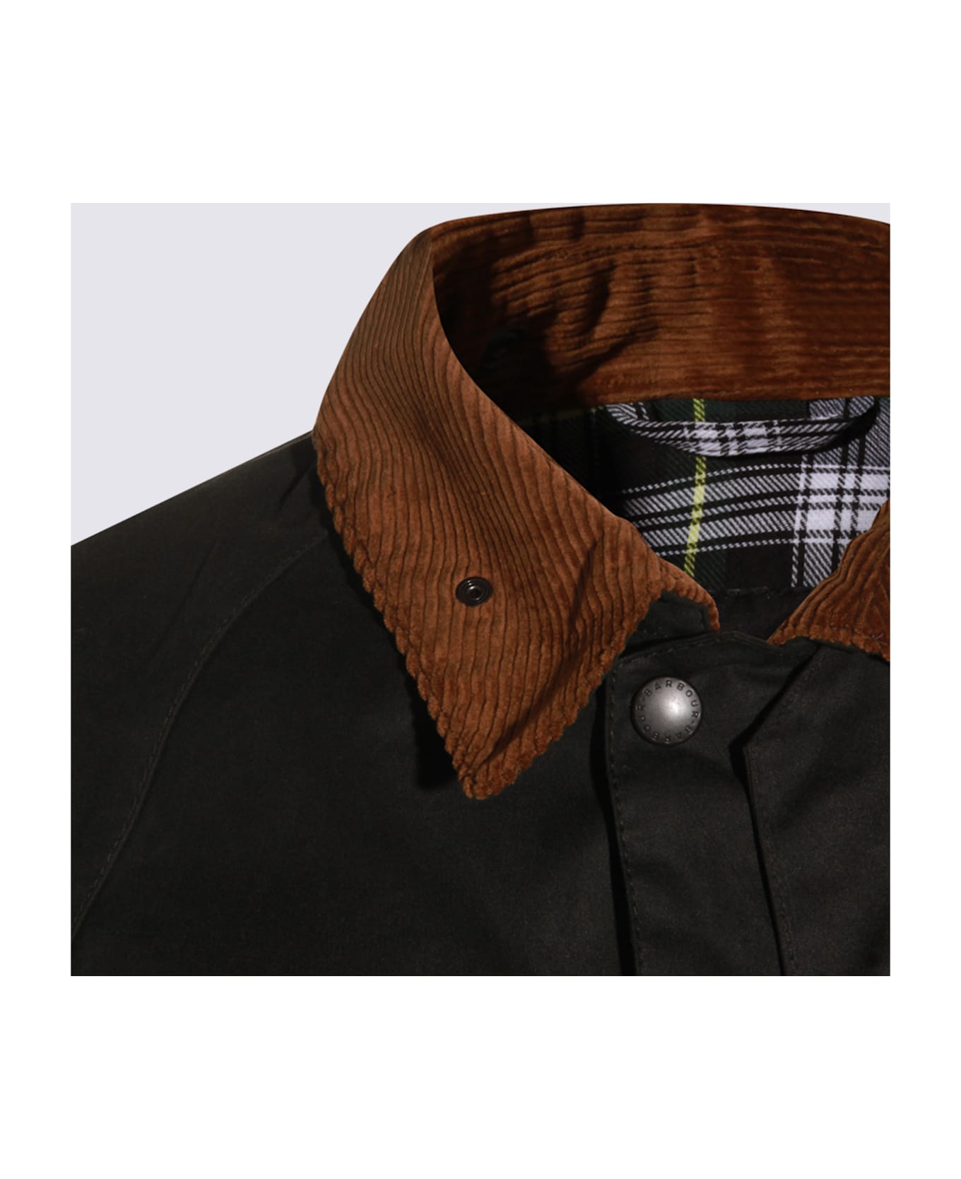 Barbour Black Cotton Coat - SAGE