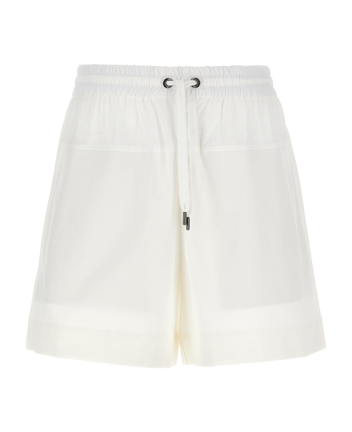 Brunello Cucinelli 
paneled Track
 Shorts - White