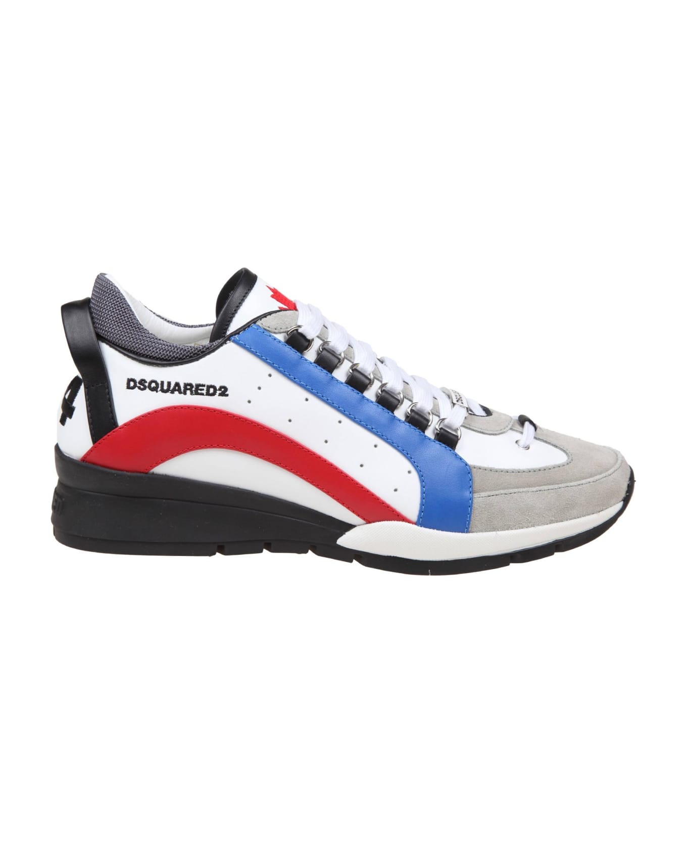 Dsquared2 Legend Sneakers In Suede And Leather - WHITE