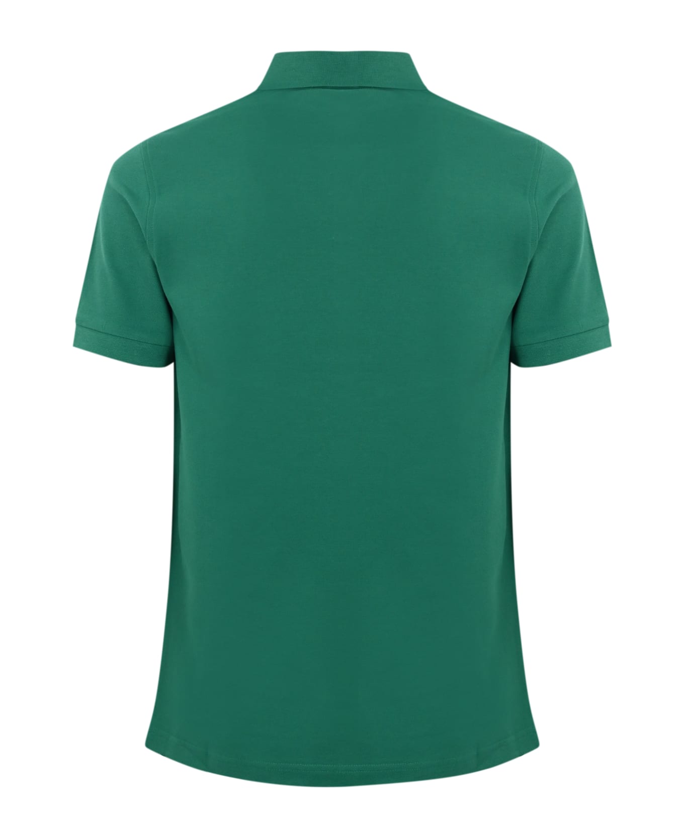 Fay Stretch Cotton Polo Shirt - Verde ポロシャツ