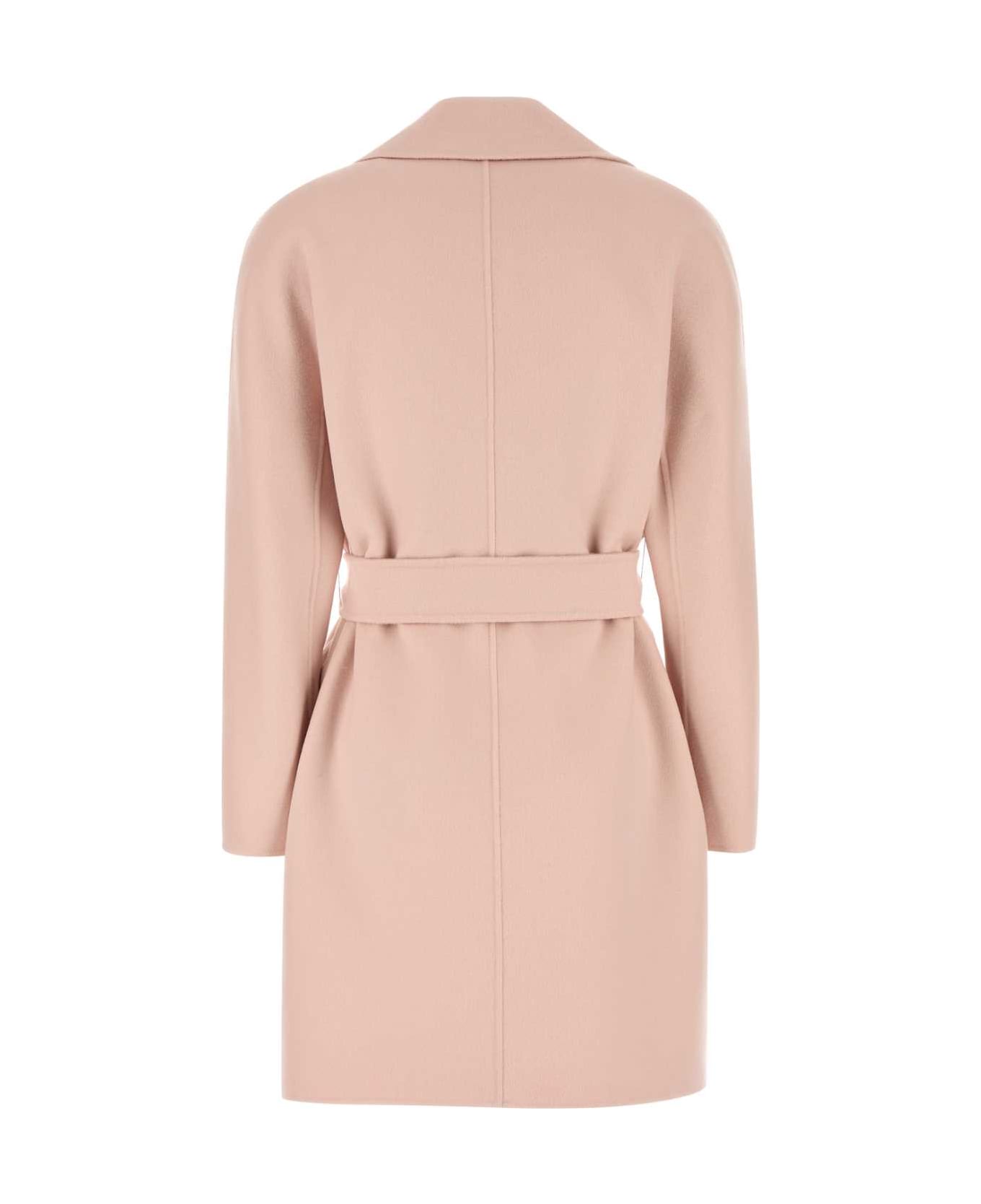 Max Mara Studio Pink Wool Blend Ajaccio Coat - ROSA