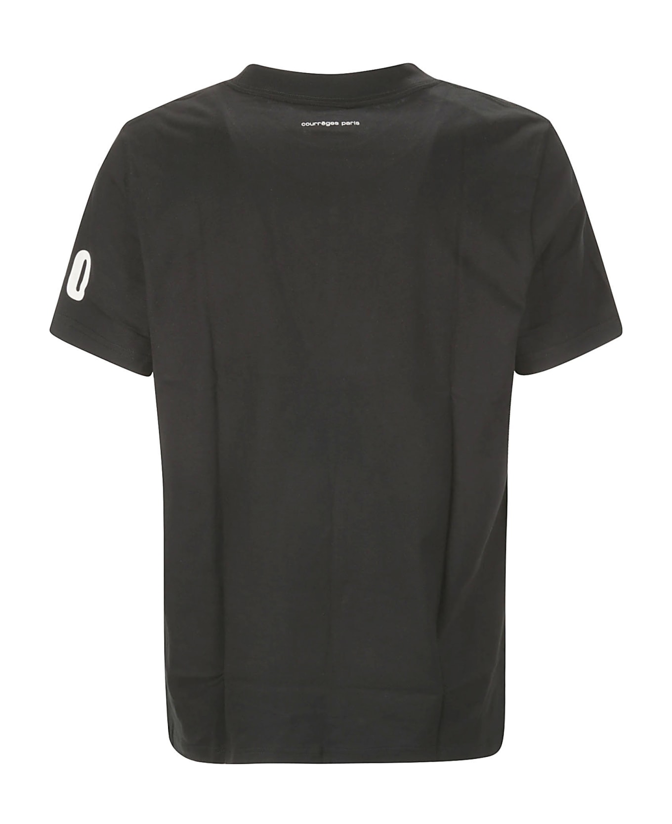 Courrèges Ac Straight Printed T-shirt - BLACK シャツ