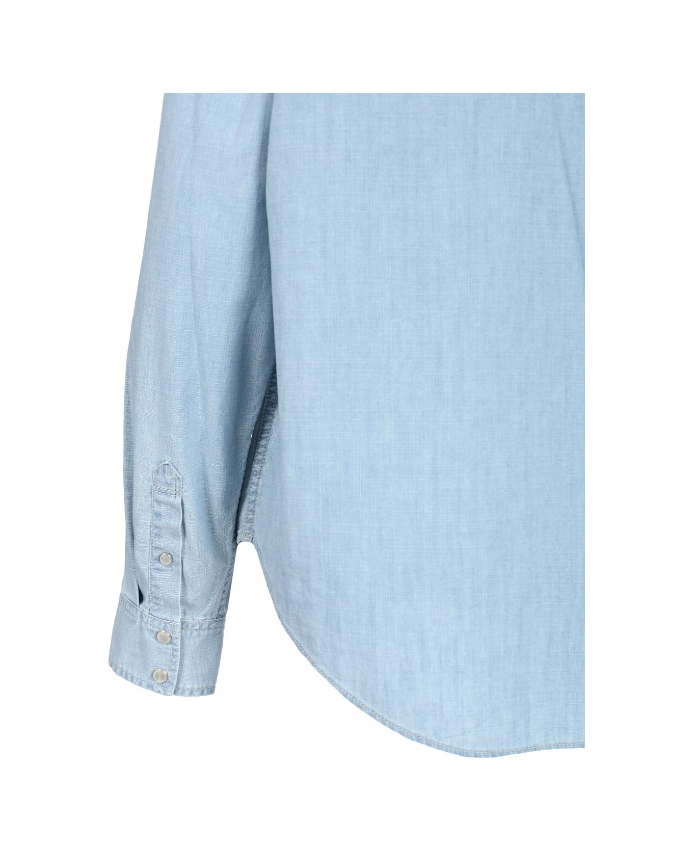 Isabel Marant 'vasco' Shirt In Light Wash Denim - Light blue