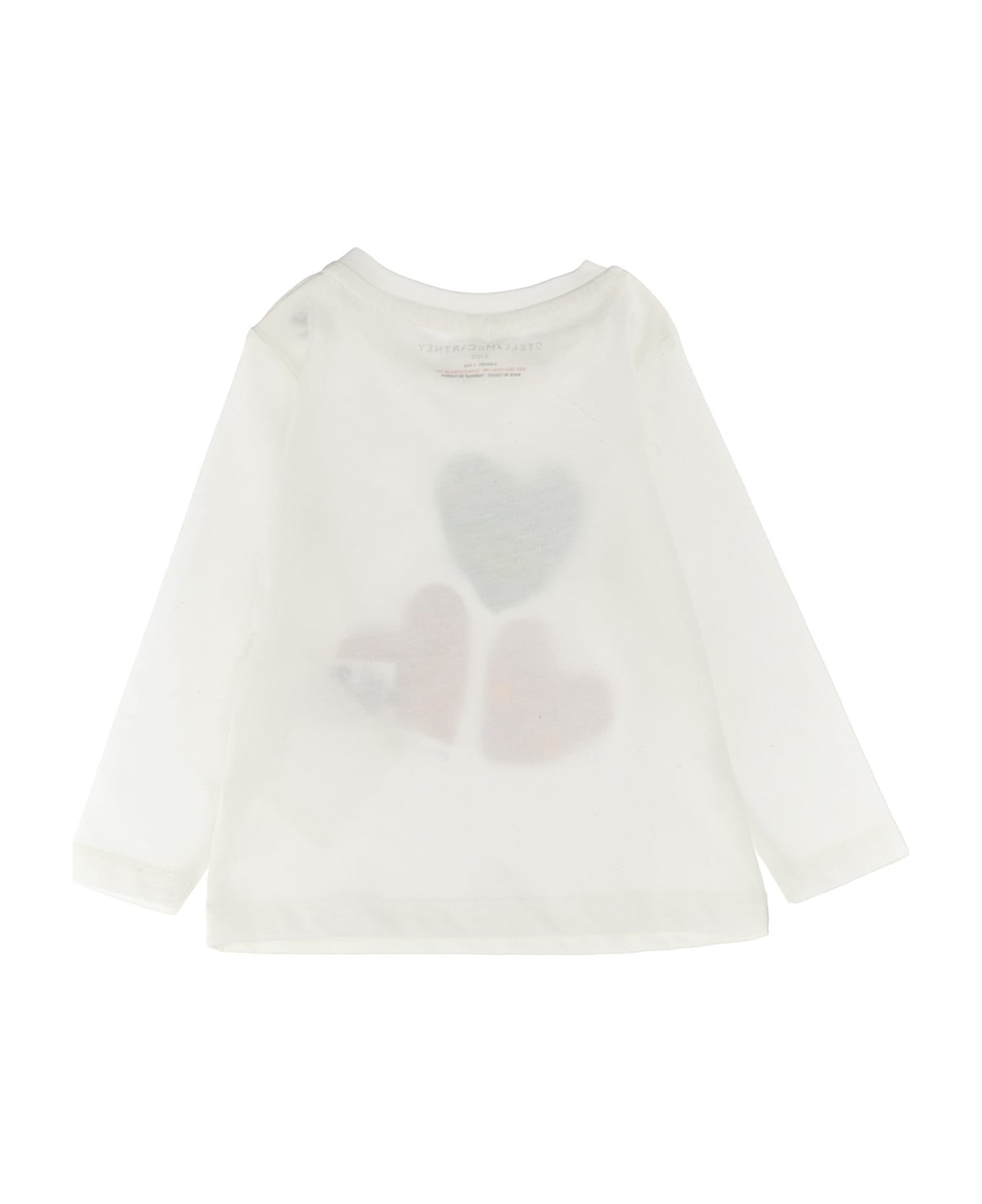 Stella McCartney Kids Heart Print T-shirt - White Tシャツ＆ポロシャツ