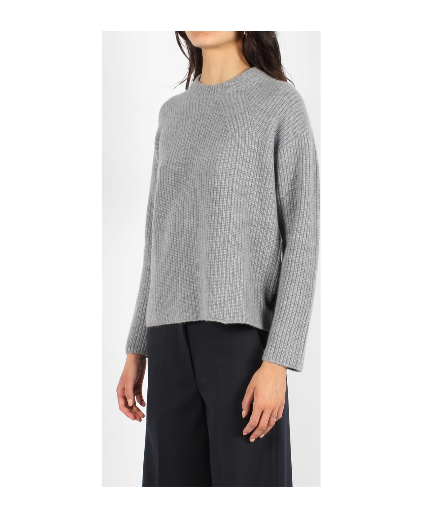Parosh Cashmere Crewneck Sweater - Grey