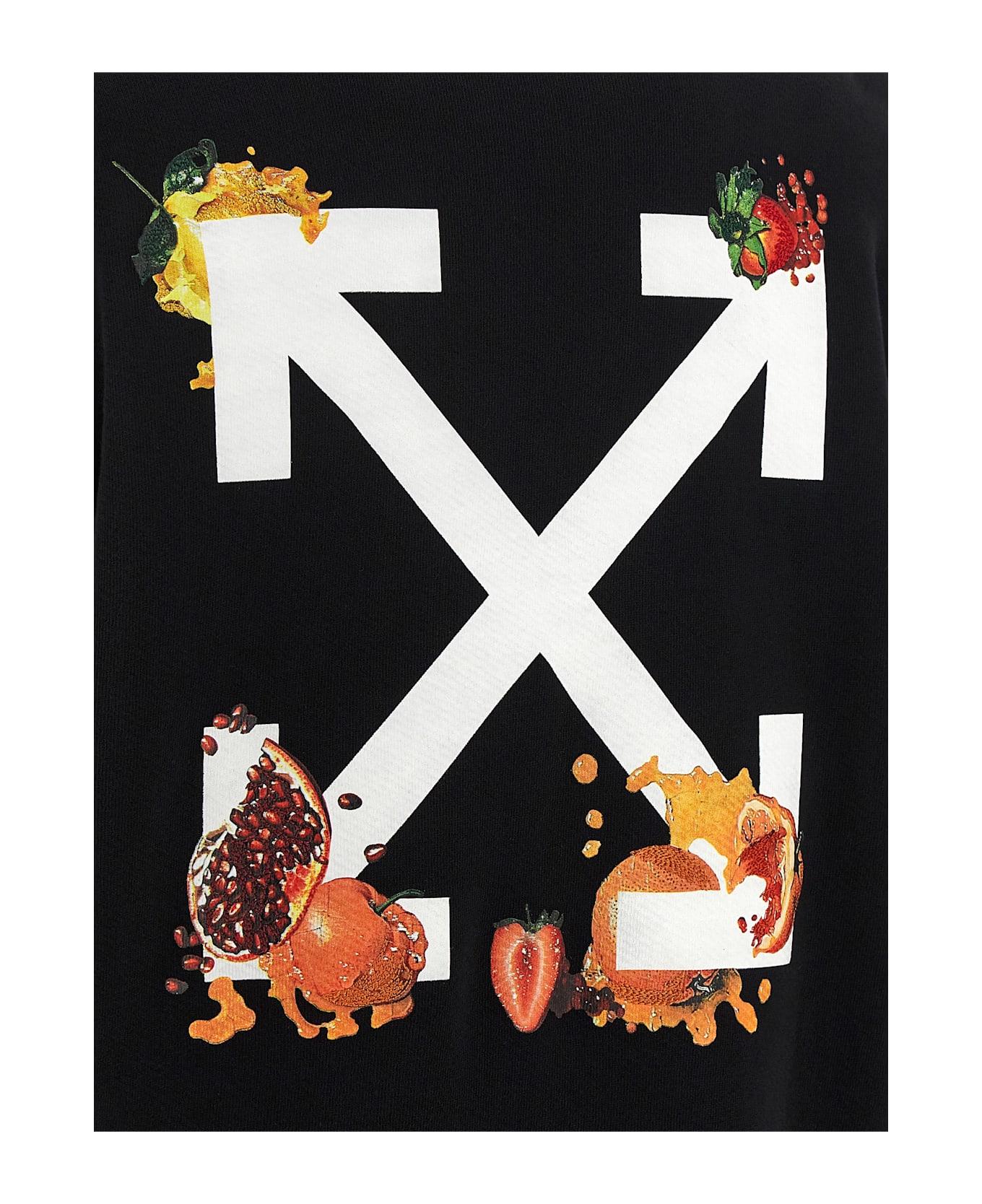 Off-White 
emb Fruits Arrow
 Hoodie - Black  
