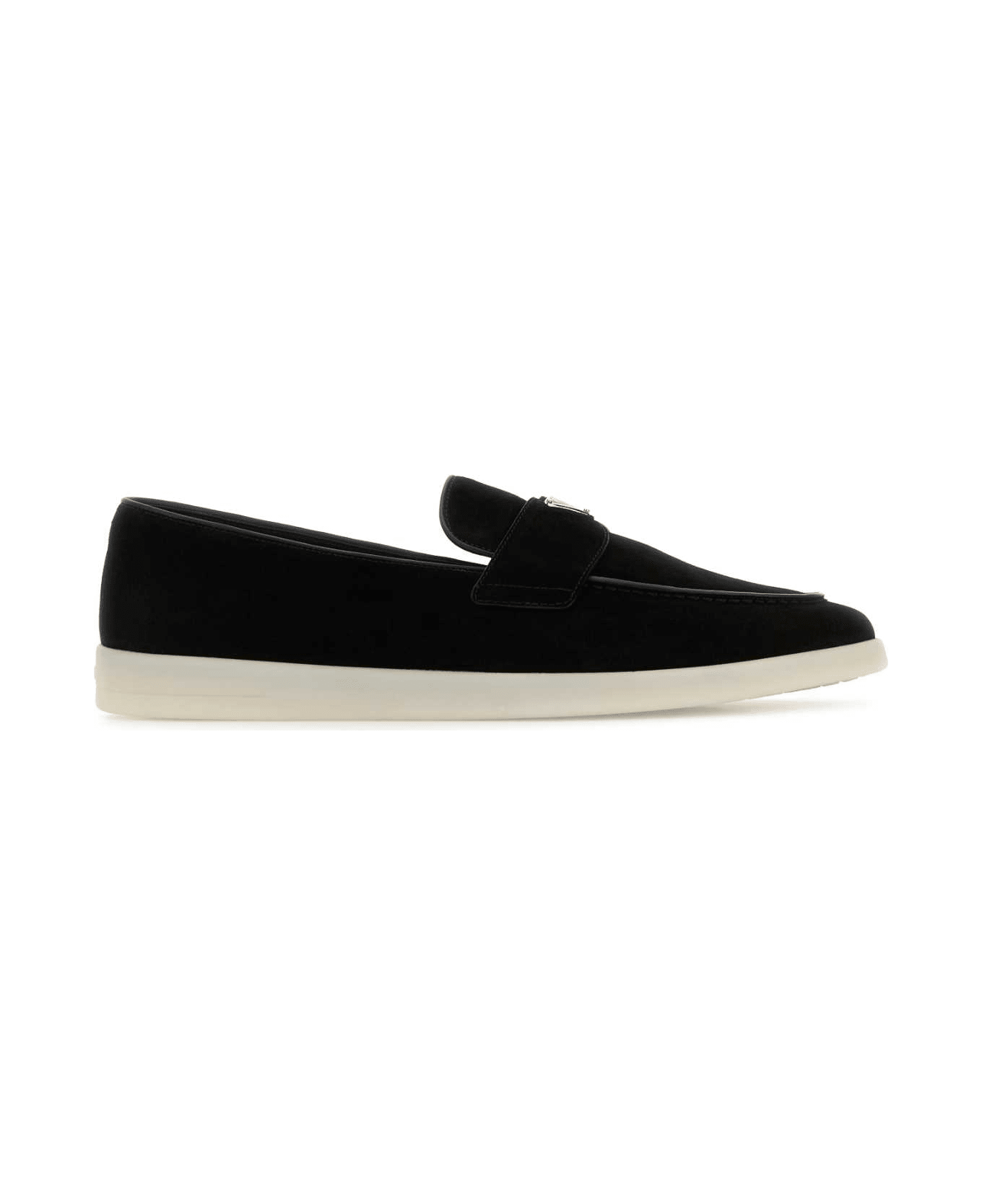 Prada Black Suede Loafers - NERO