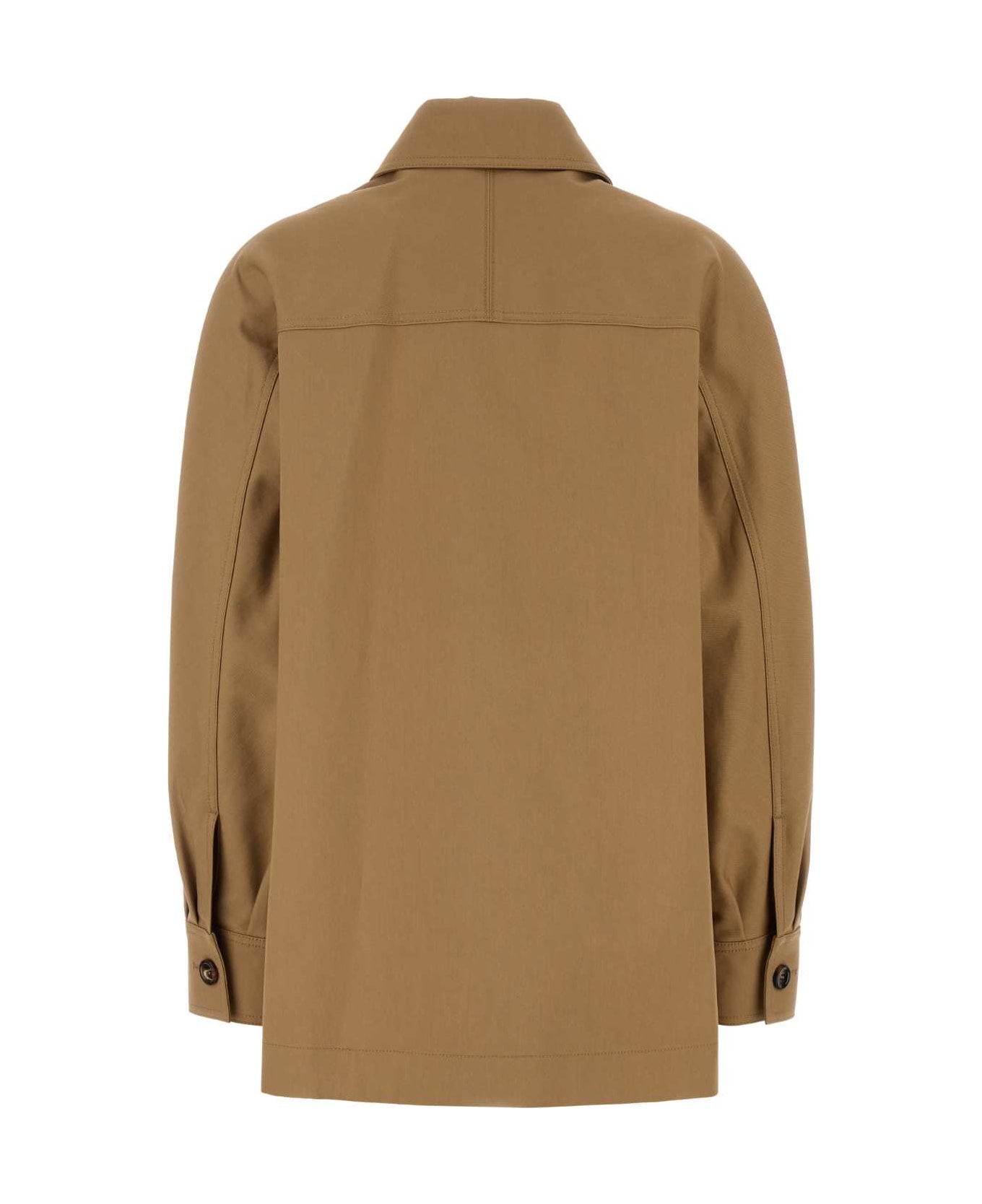 Max Mara Camel Cotton Moneta Jacket - MARRONE BRONZO