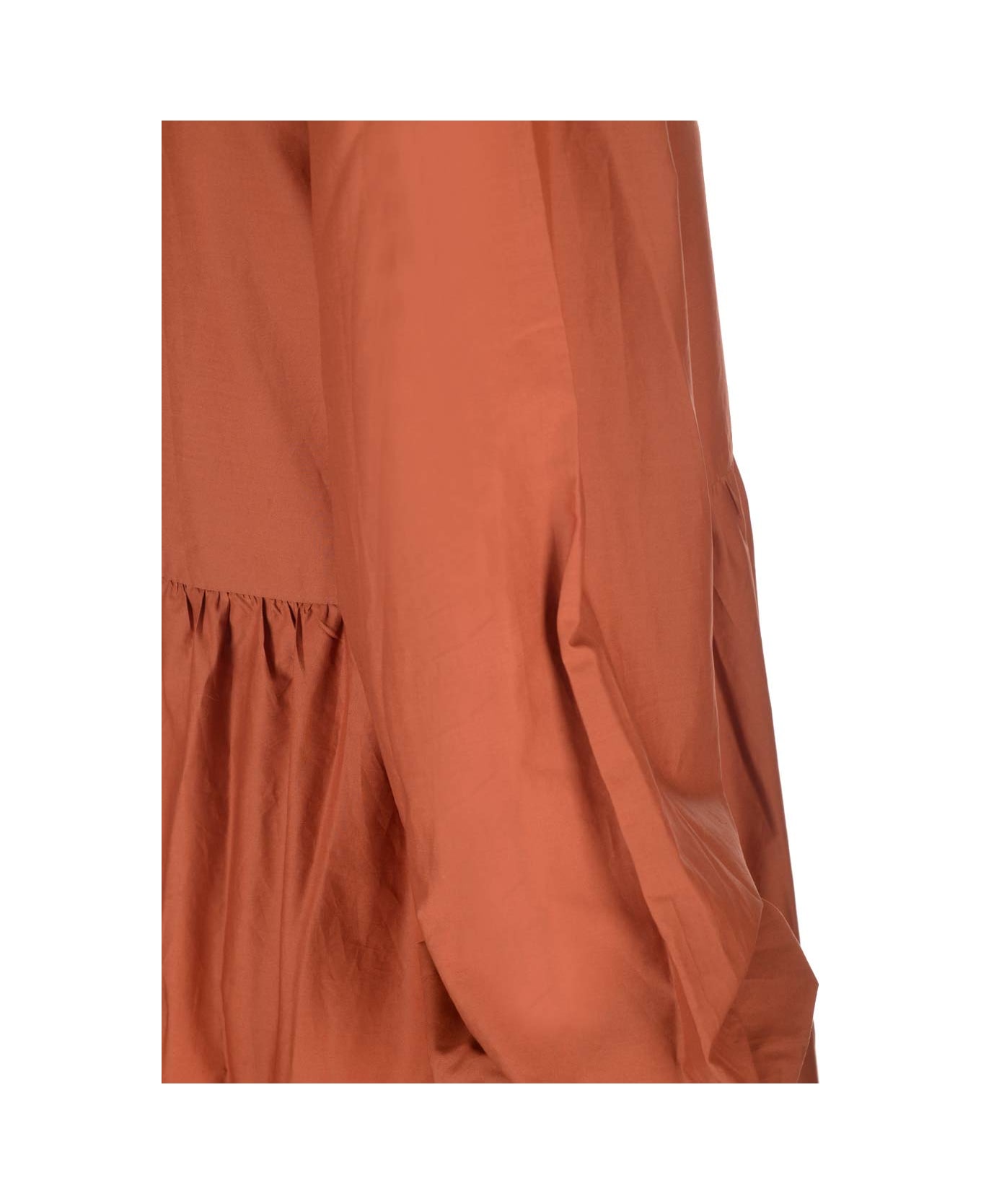 MATTEAU Organic Cotton Midi Dress - Orange