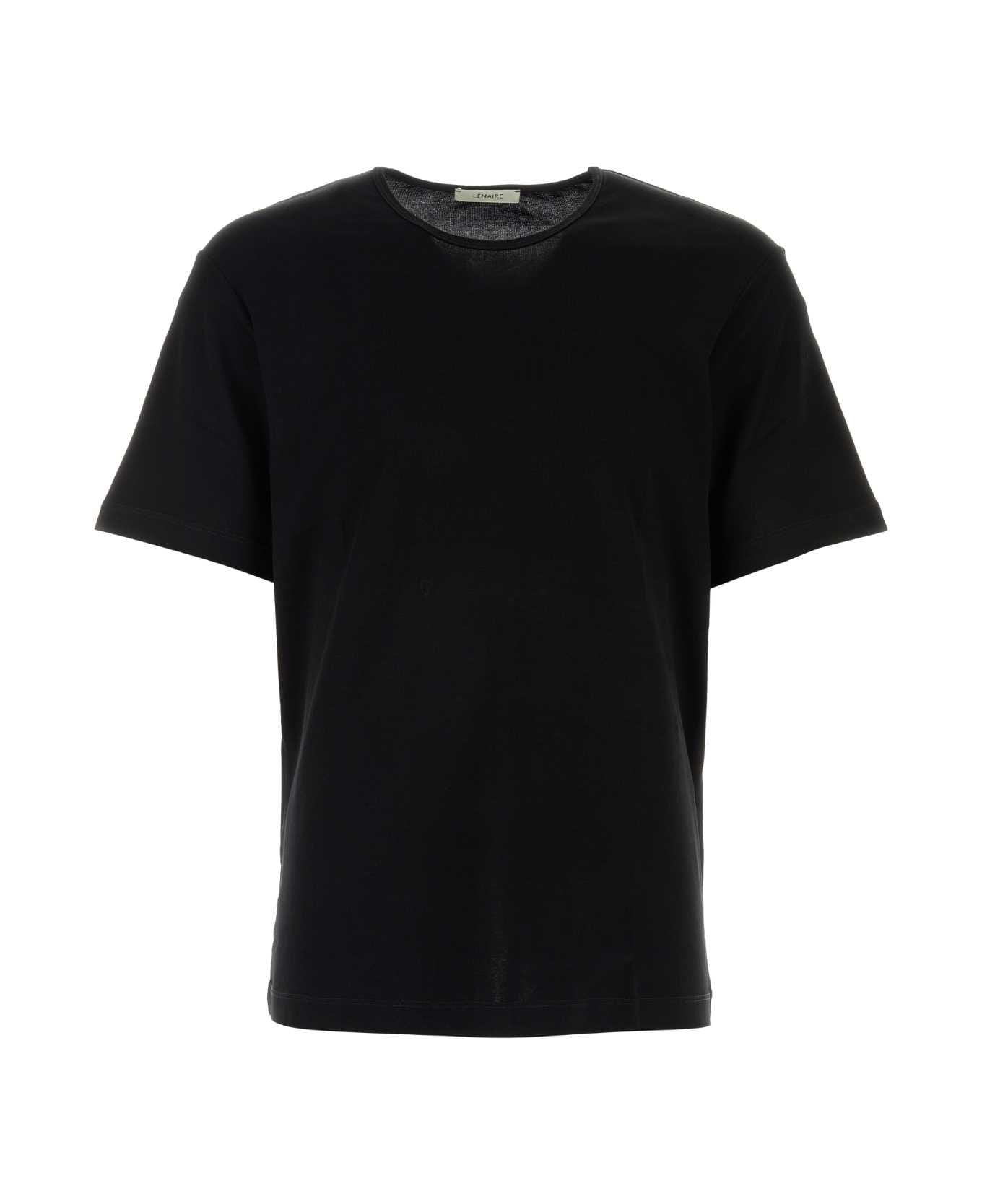 Lemaire Black Cotton T-shirt - BLACK シャツ