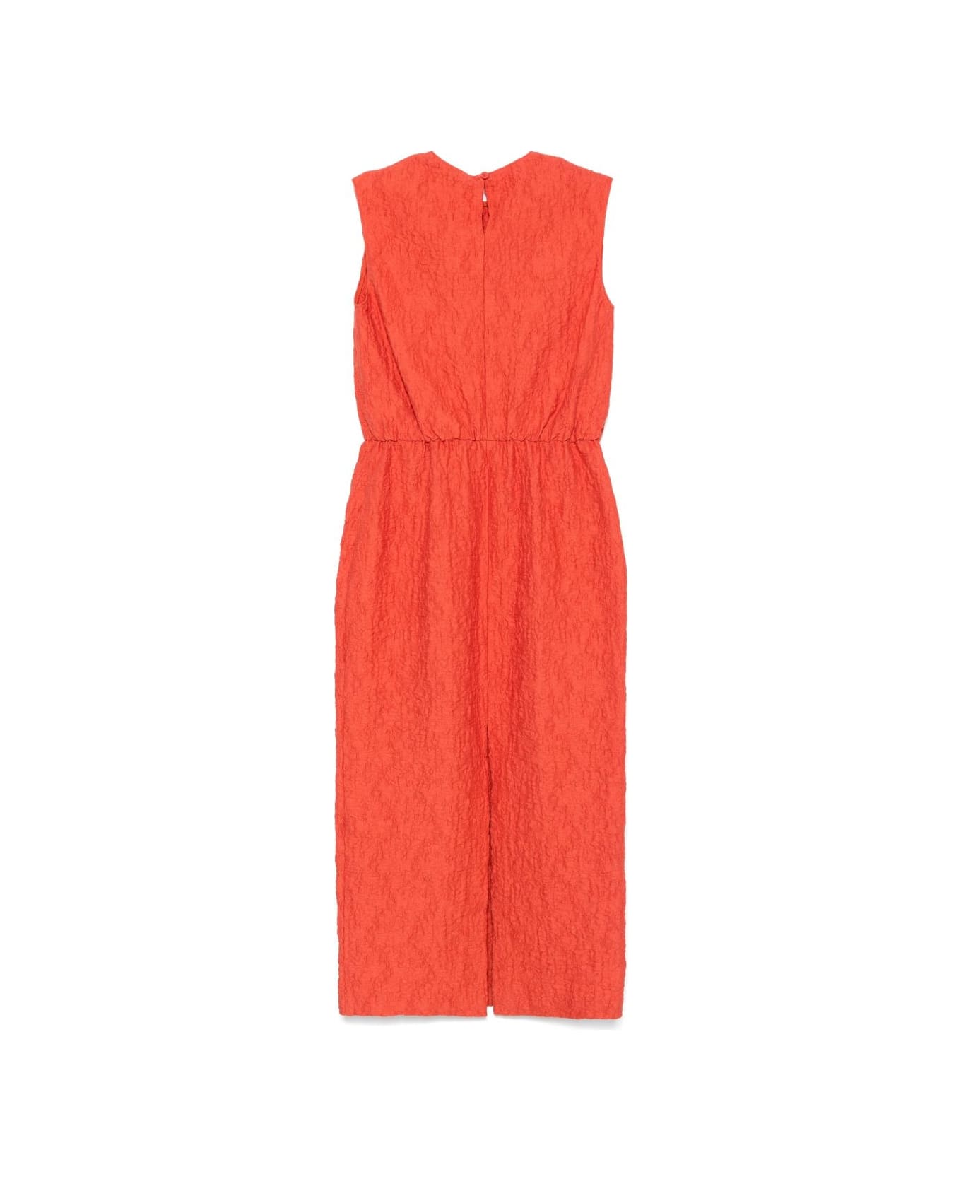 Harris Wharf London Cotton Long Dress - Orange