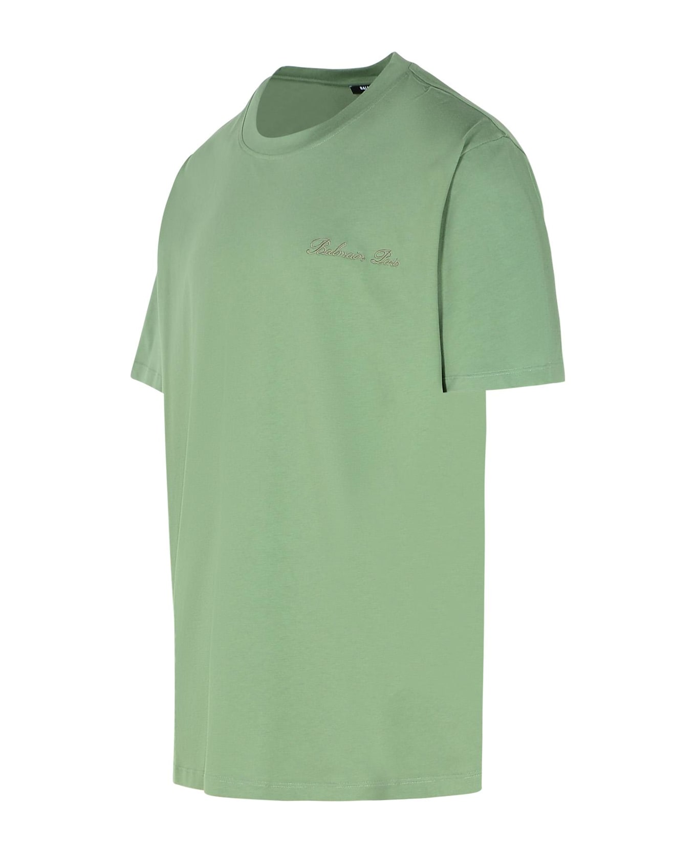 Balmain Green Cotton T-shirt - Green