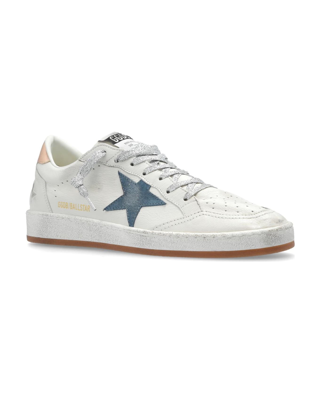 Golden Goose Ball Star - White/smoke Blue/peach