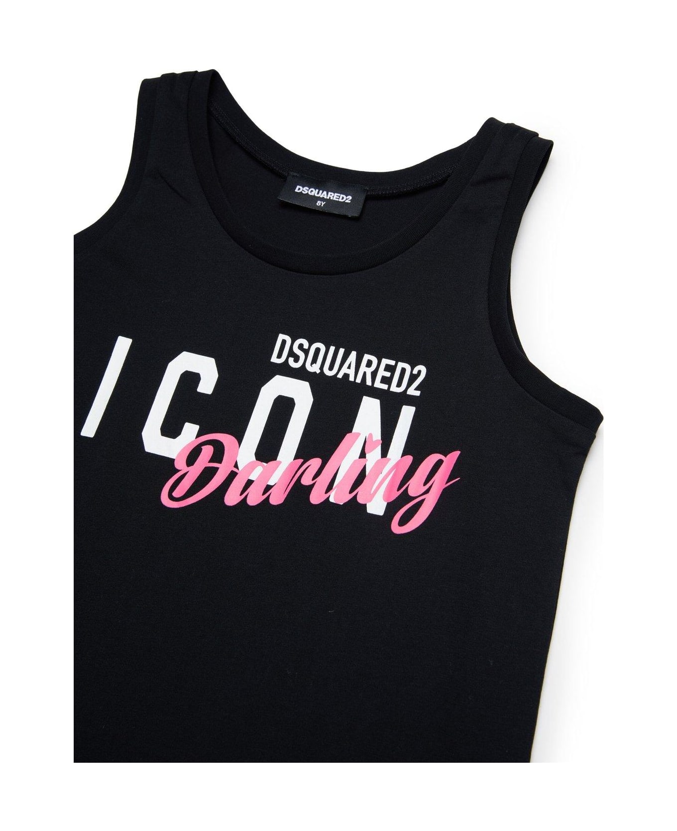 Dsquared2 Logo-printed Sleeveless Tank Top - Black Tシャツ＆ポロシャツ