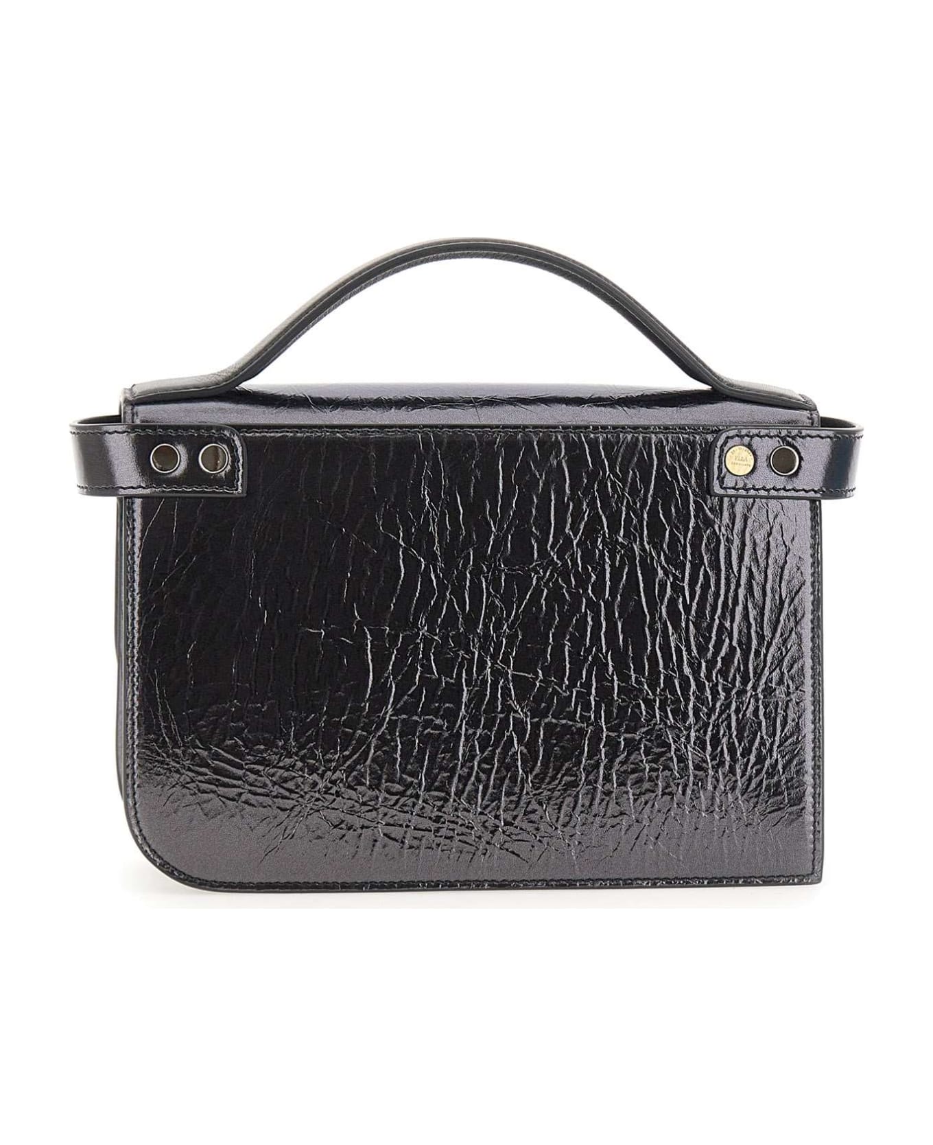 Zanellato 'ella Lume' Leather Handbag - Nero