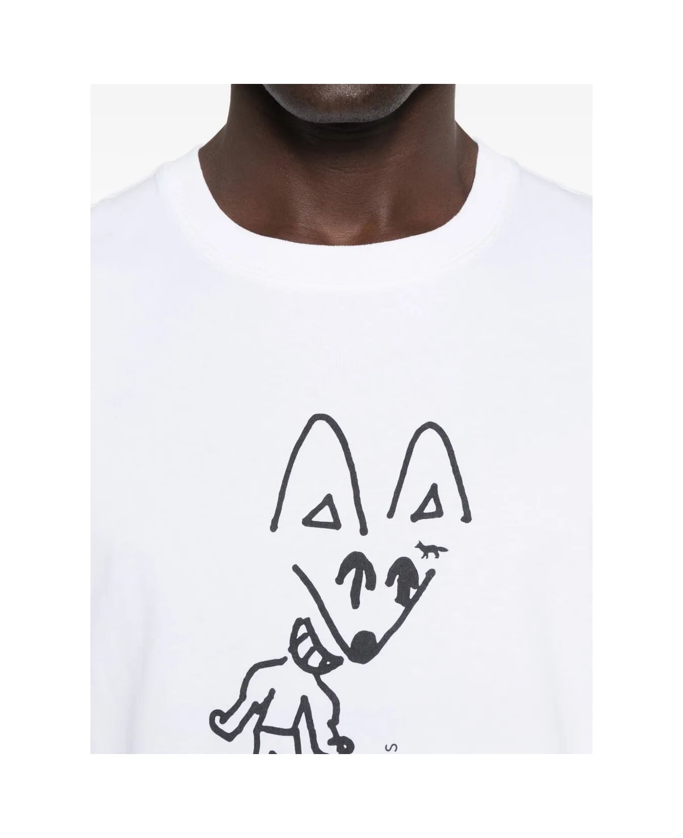 Maison Kitsuné Party Fox Comfort Tee Shirt - White シャツ