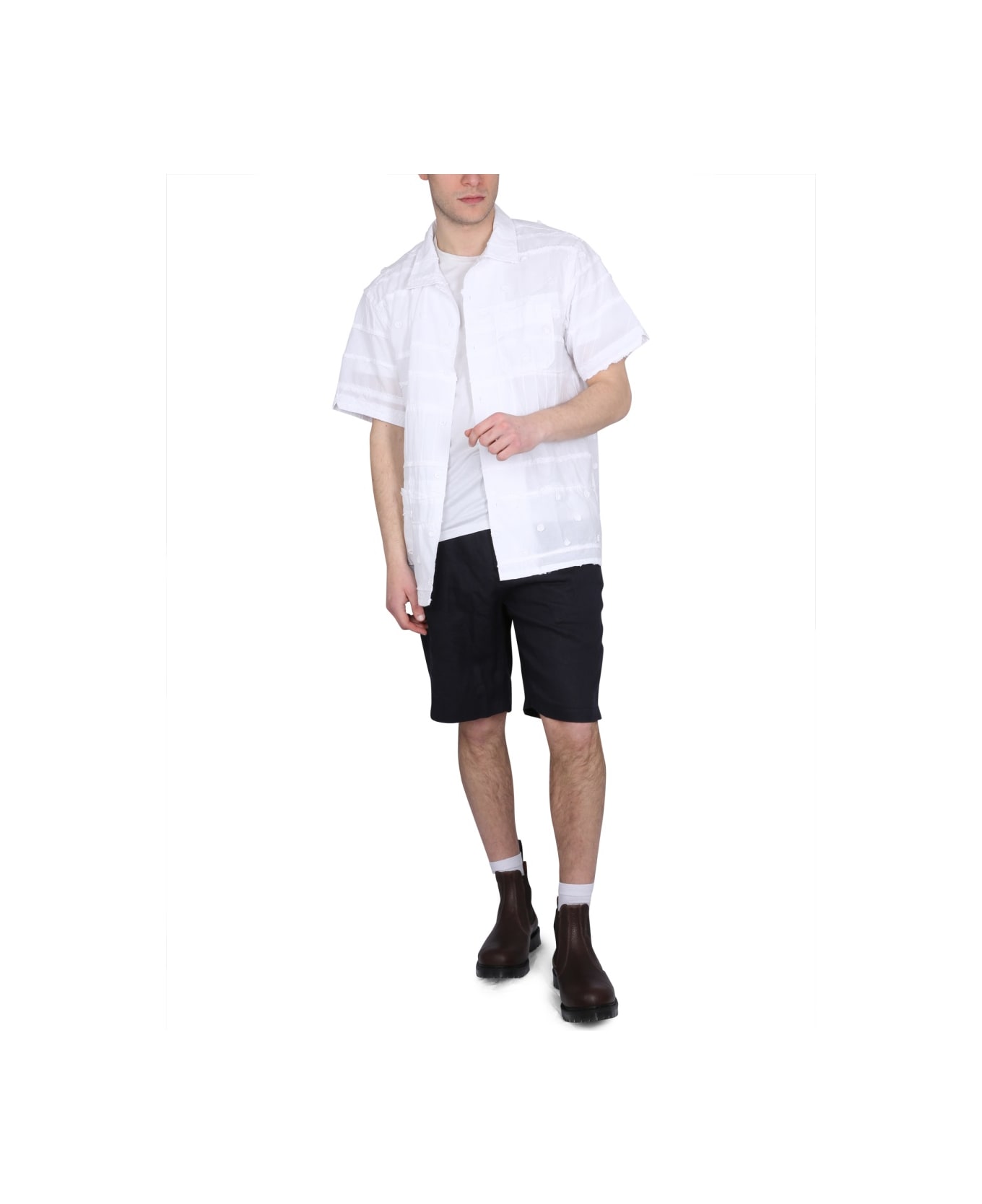 Engineered Garments Shirt With Embroidery - WHITE