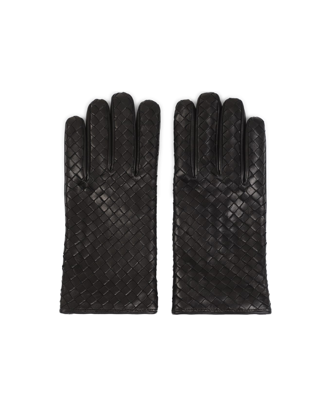 Bottega Veneta Intreccio Gloves - Black