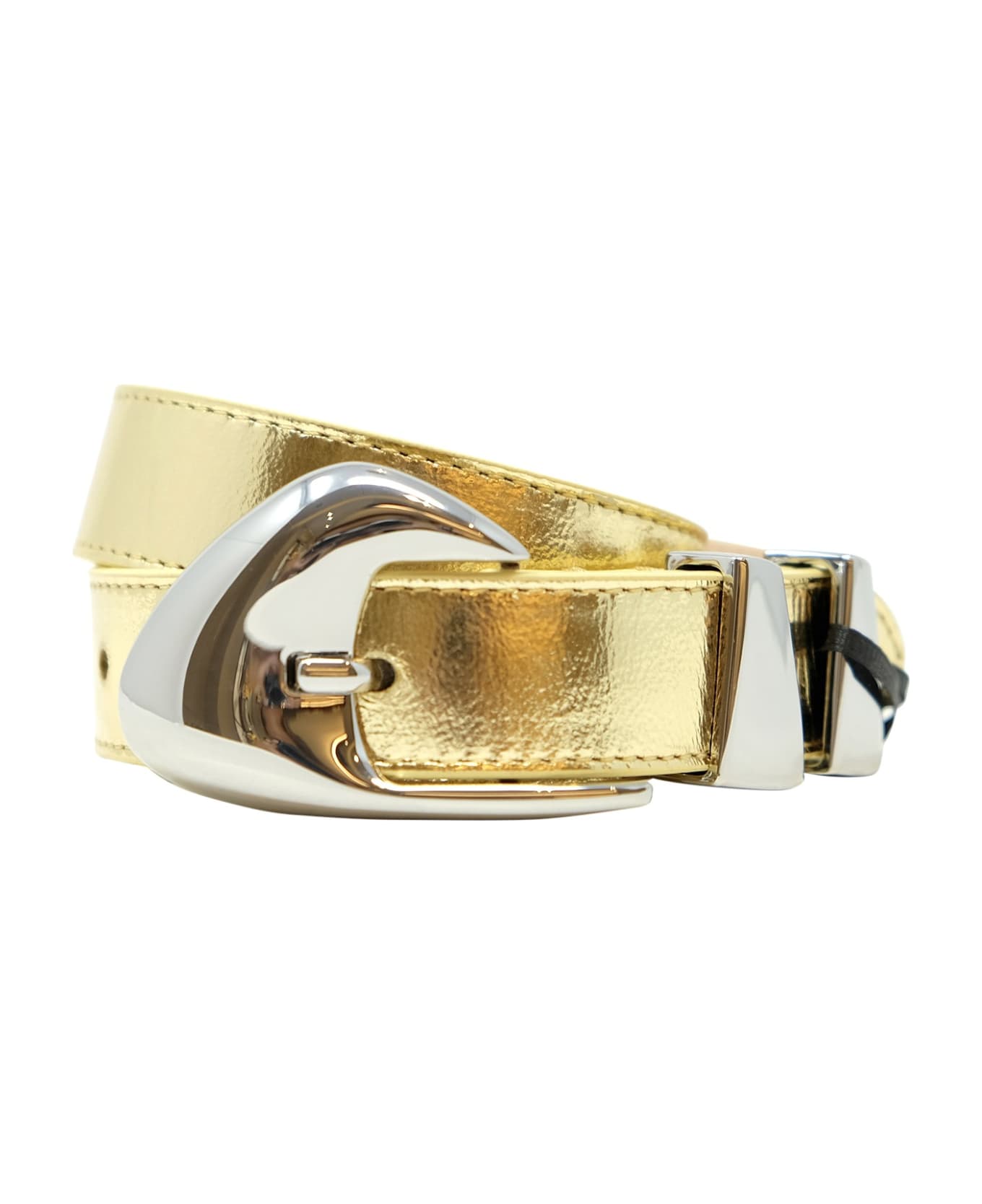 BY FAR Gold Leather Moore Metallic Belt - GOLD ベルト