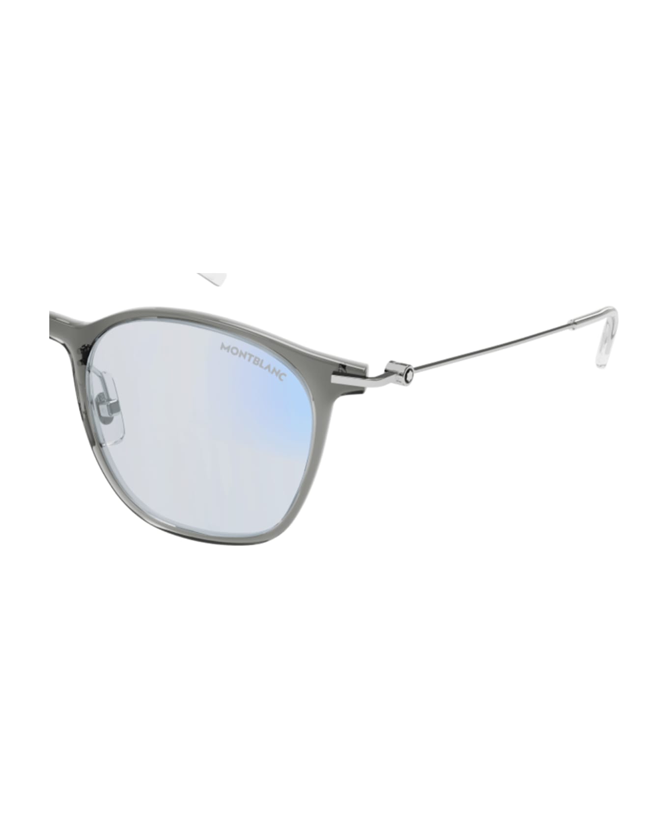 Montblanc MB0098S Sunglasses - Grey Silver Light Blu