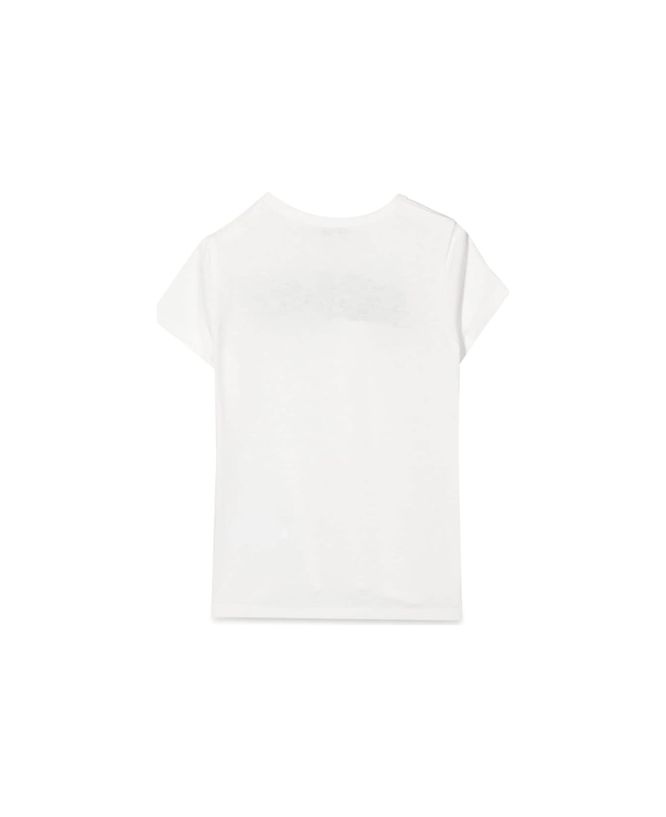 Lanvin Short Sleeve Spotted Logo T-shirt - IVORY