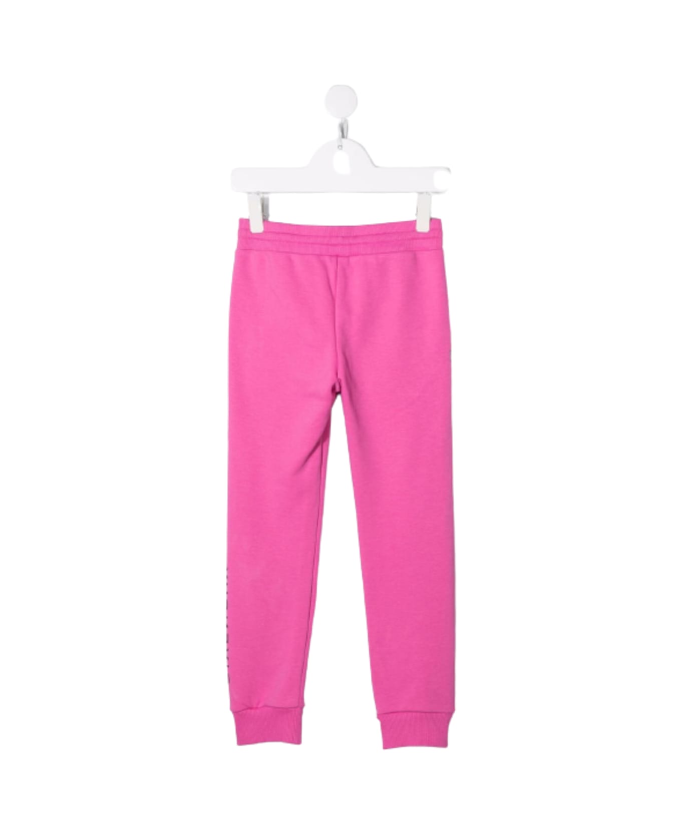 Givenchy Kids Girl's Pink Cotton Jogger With Logo Print - Fuxia