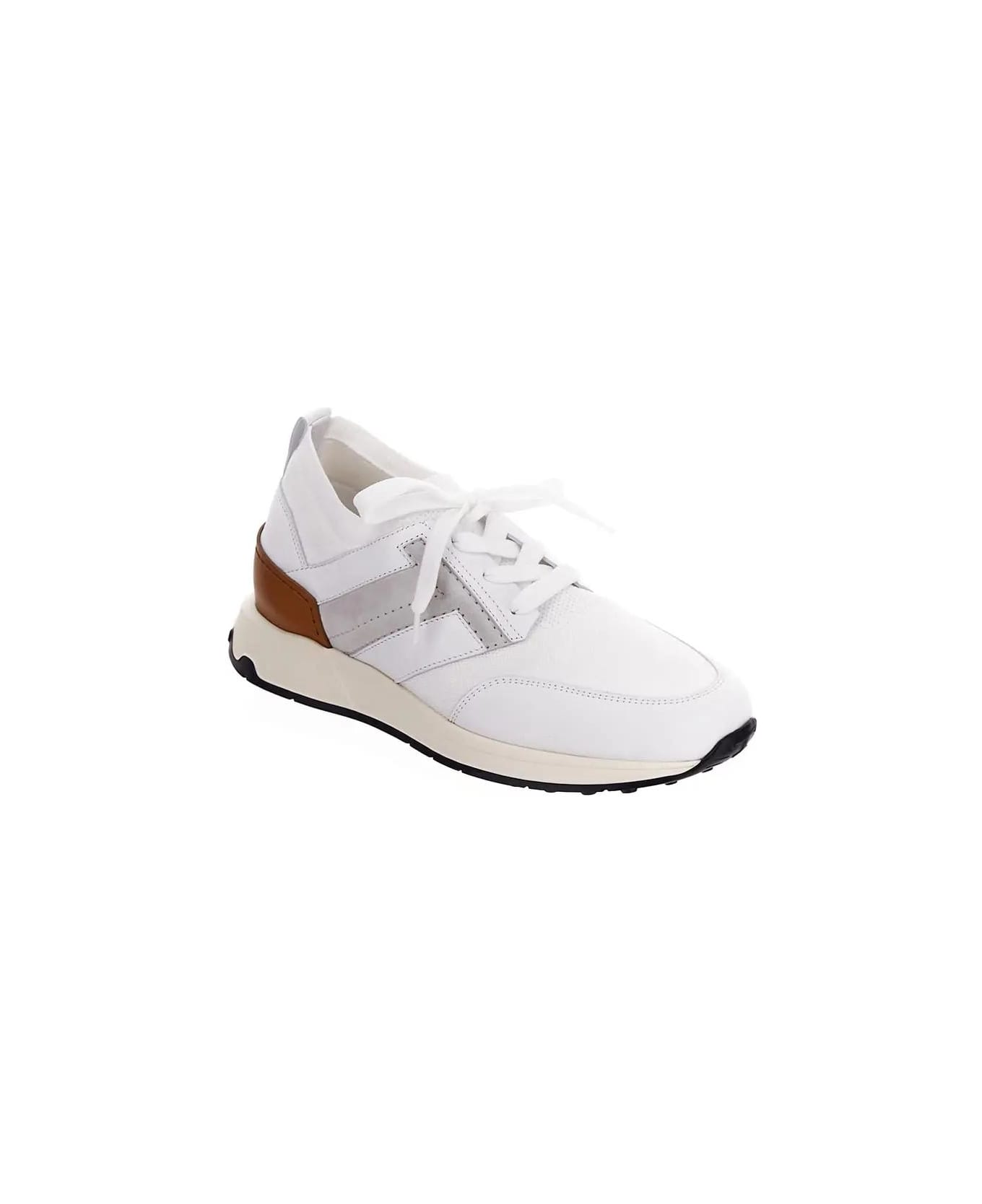Tod's Panelled Mesh Lace-up Sneakers - White