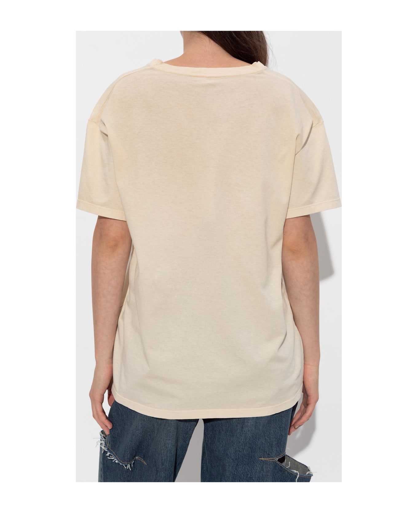 Maison Margiela T-shirt With Logo - BEIGE