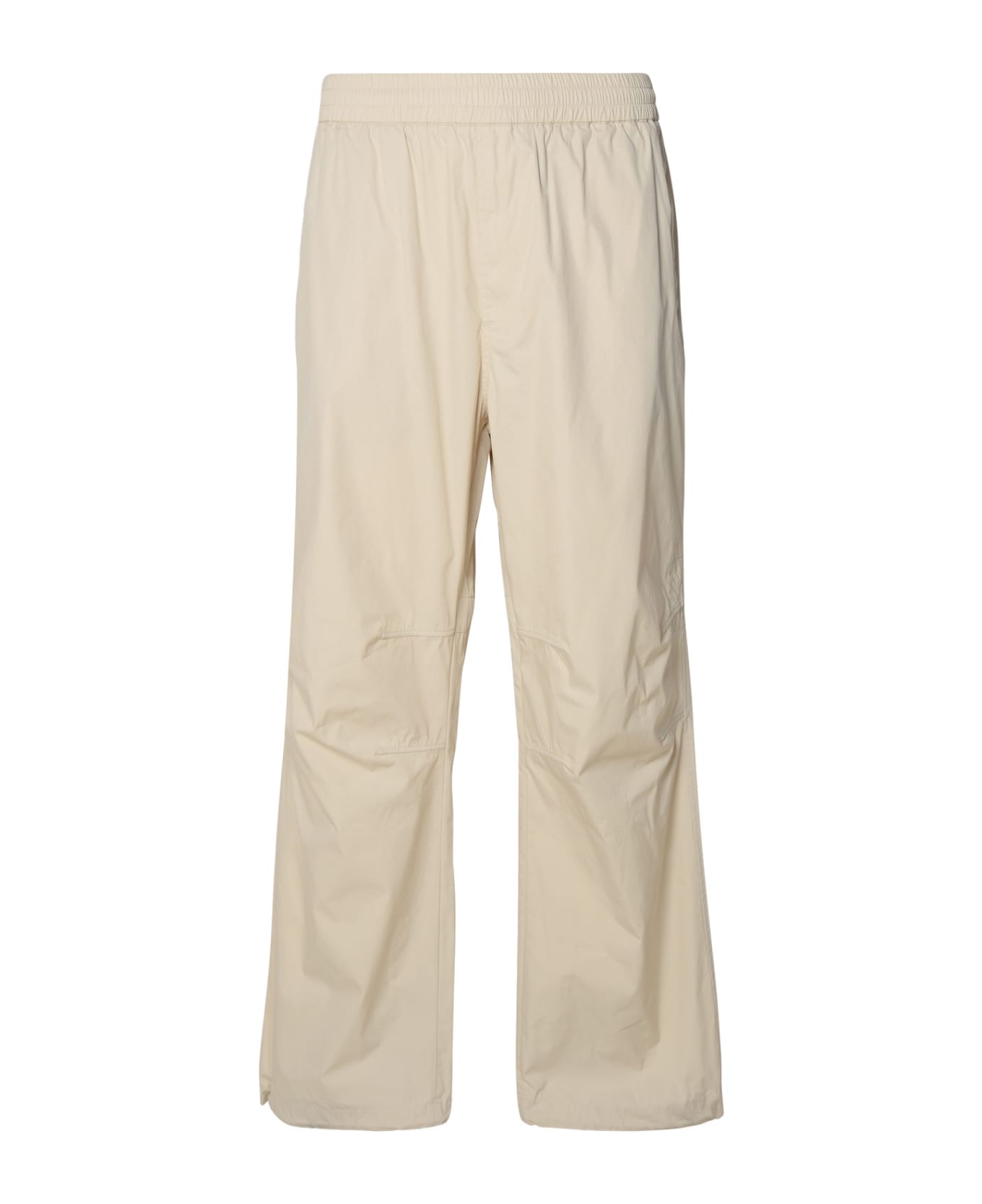 Burberry Beige Cotton Blend Trousers - CREAM