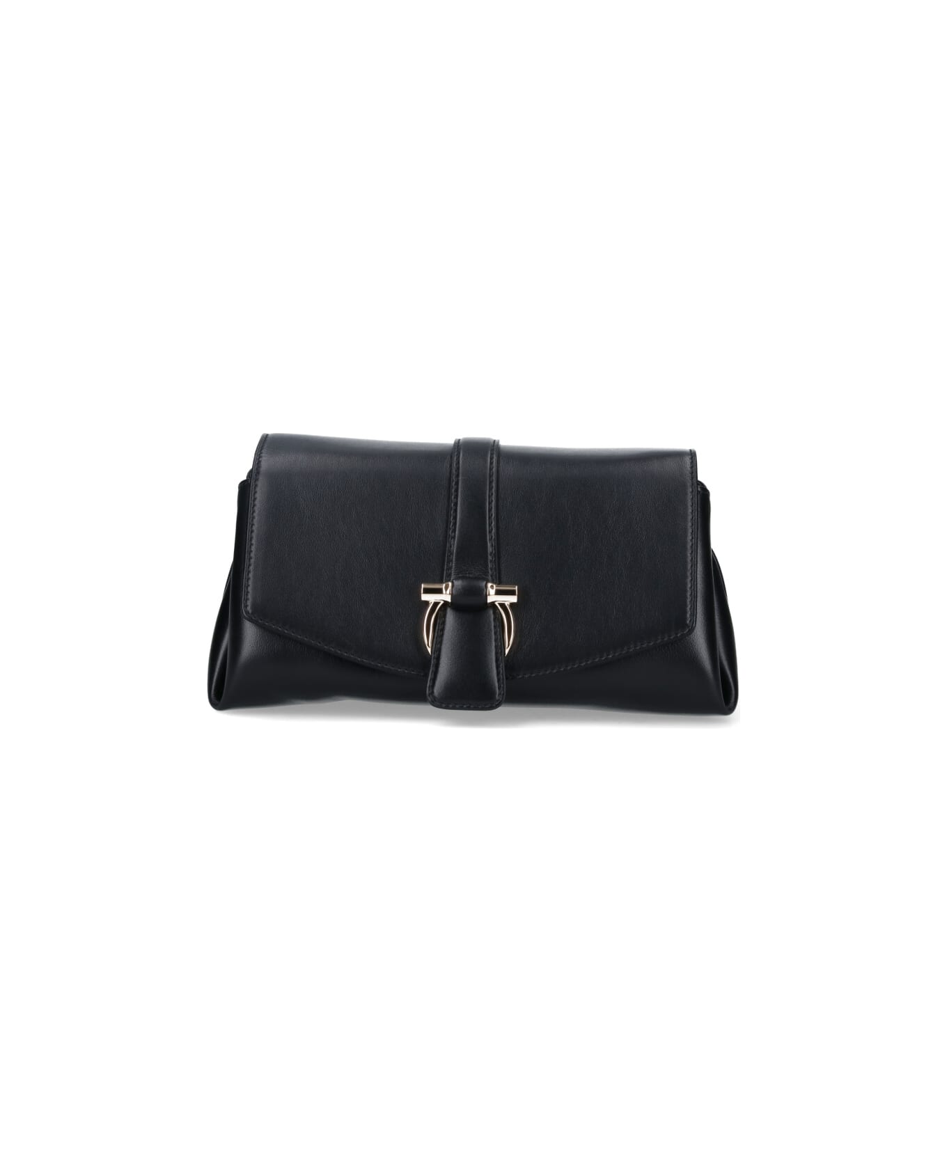 Ferragamo 'gancini' Small Crossbody Bag - Black