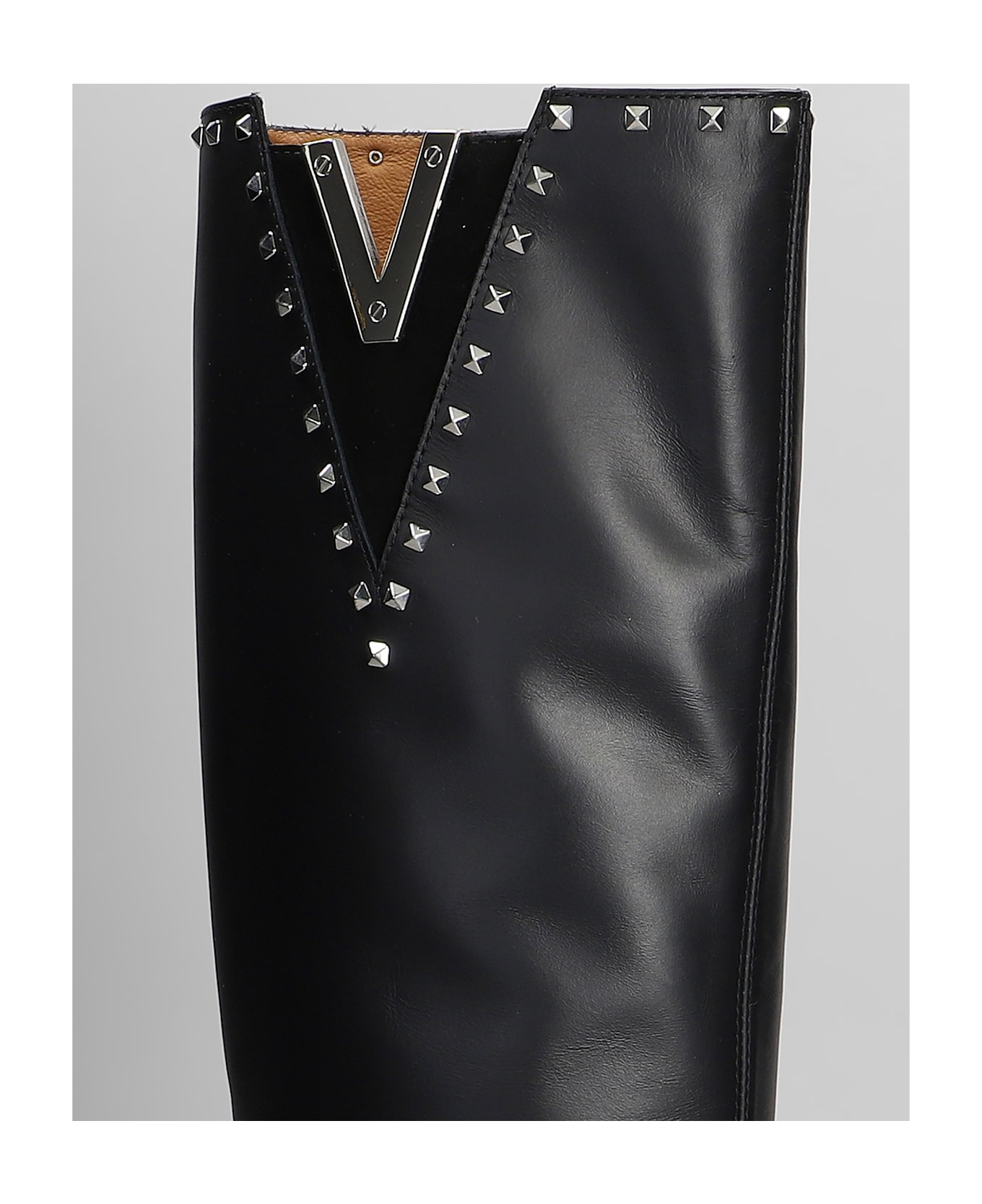 Via Roma 15 In Black Leather - black
