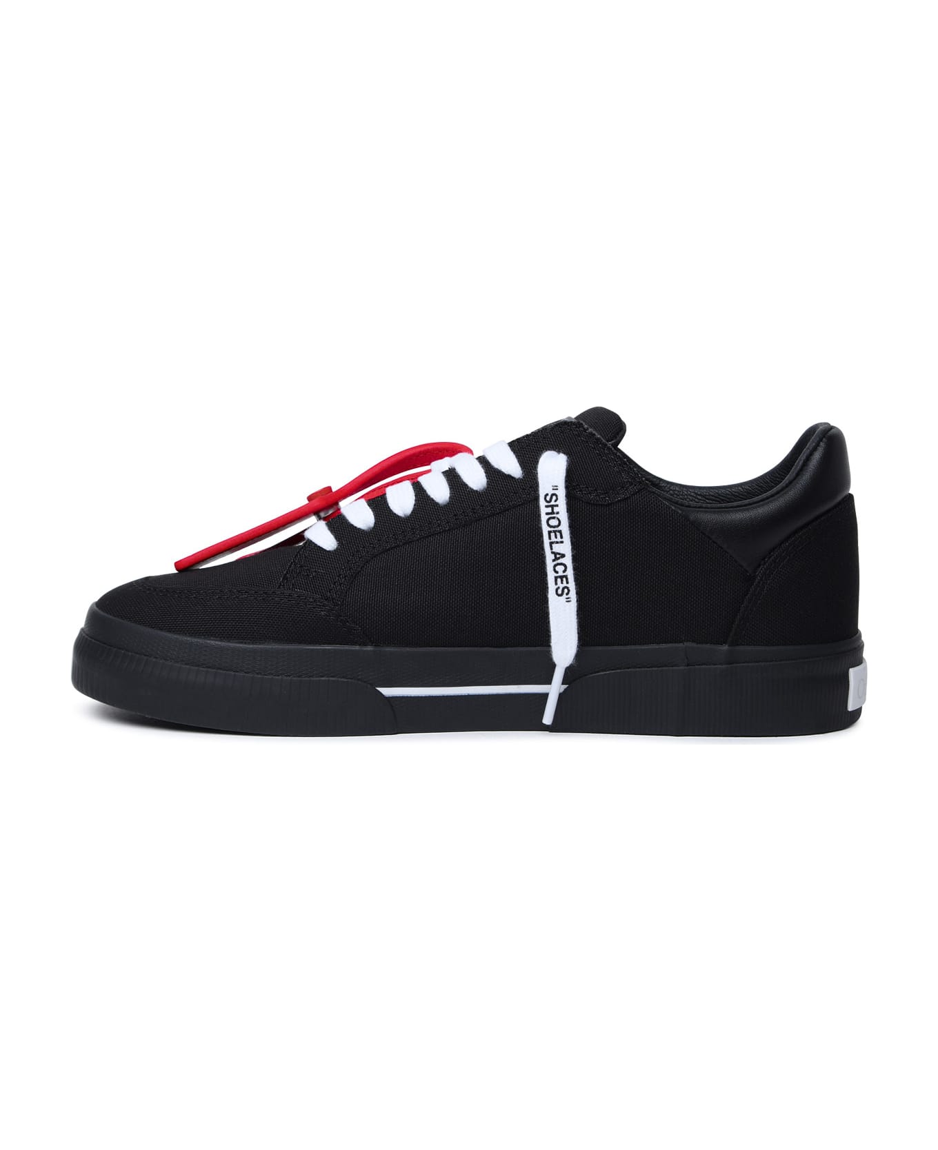 Off-White 'new Vulcanized' Black Fabric Sneakers - Black