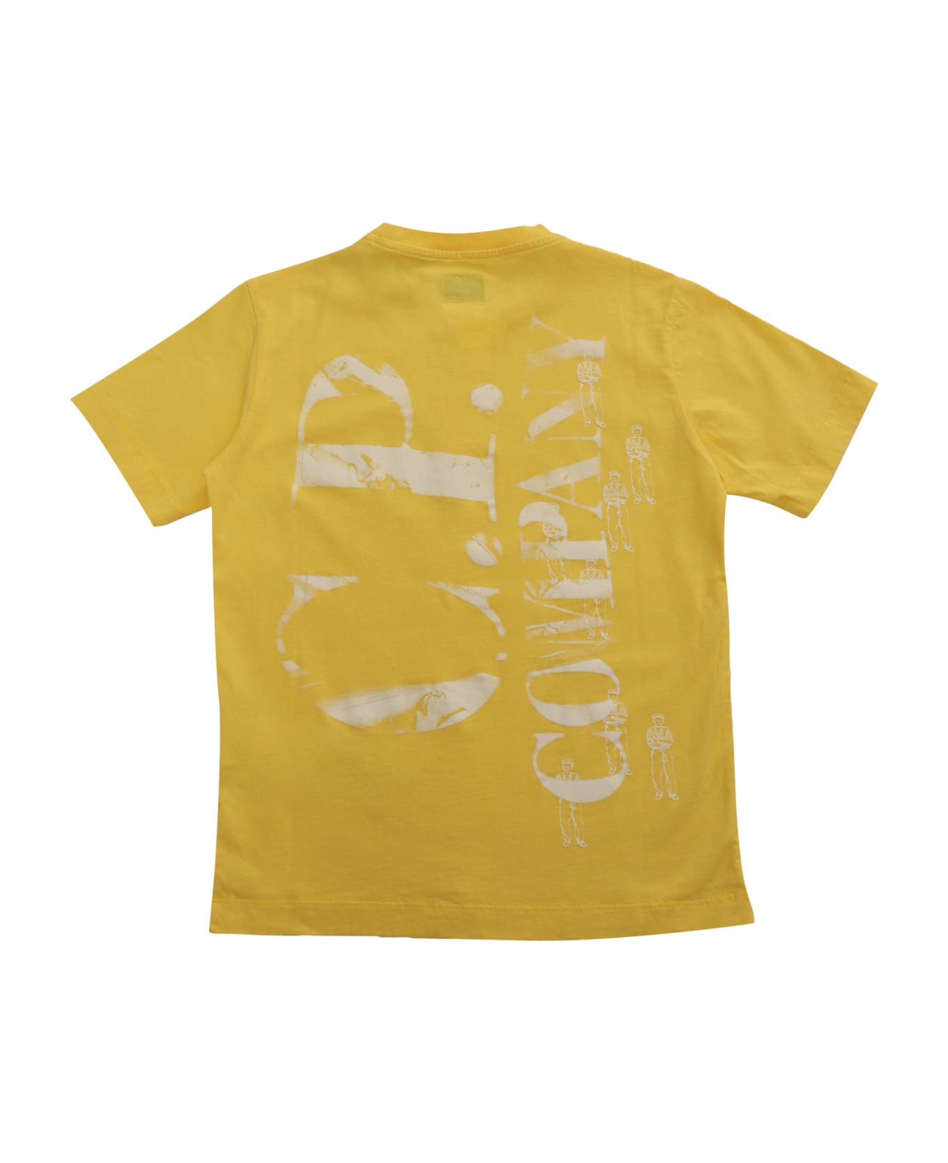 C.P. Company Undersixteen Yellow T-shirt With Logo - YELLOW