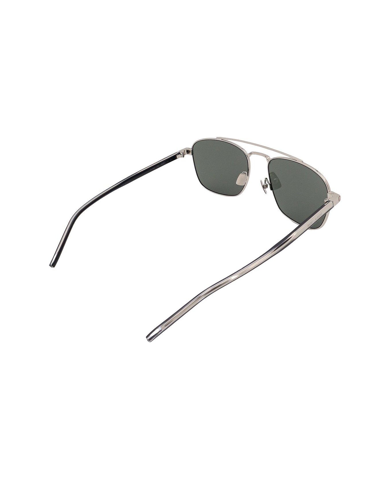 Saint Laurent Aviator Sunglasses - Argento サングラス