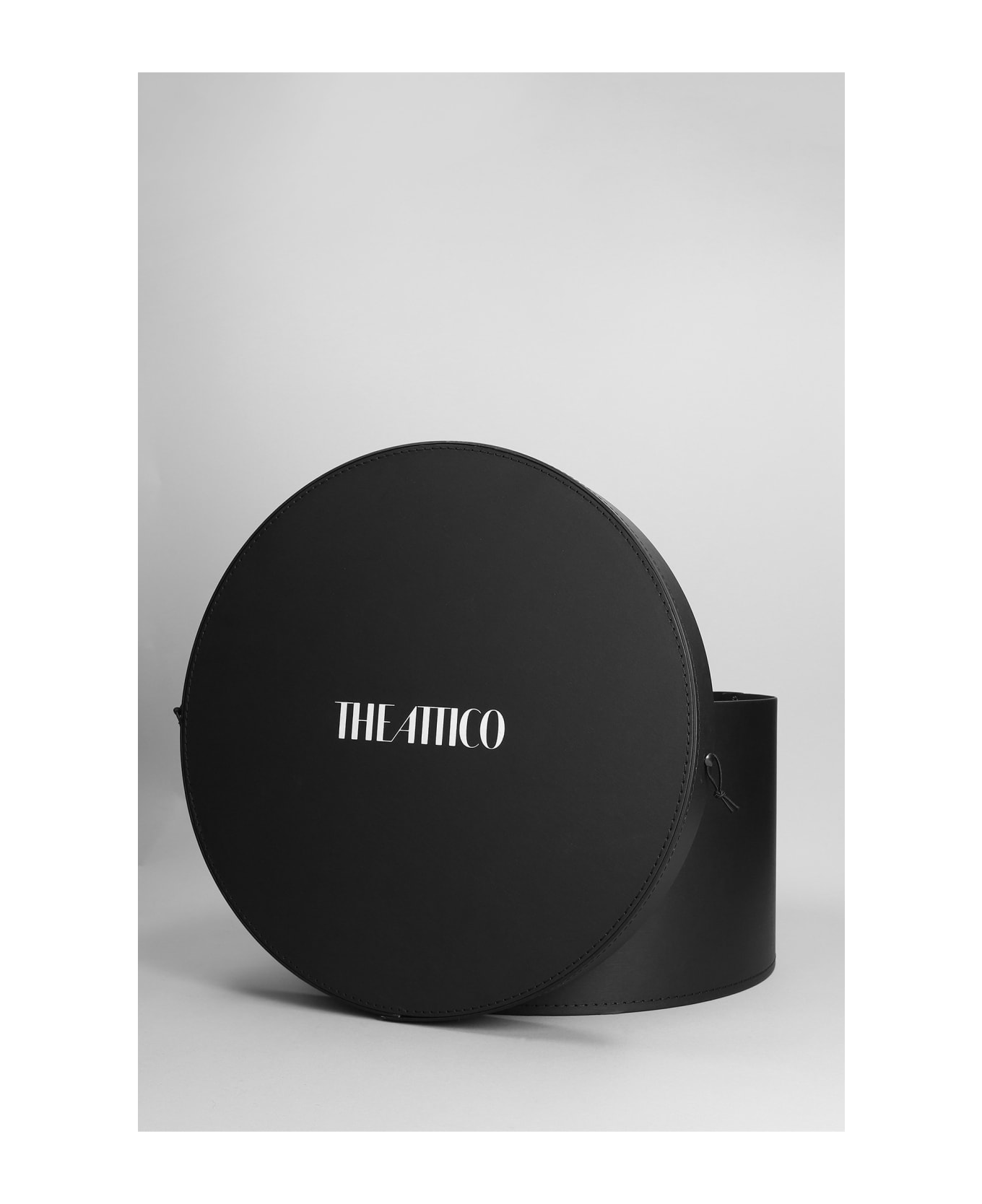 The Attico Leather Bucket Hat - BLACK
