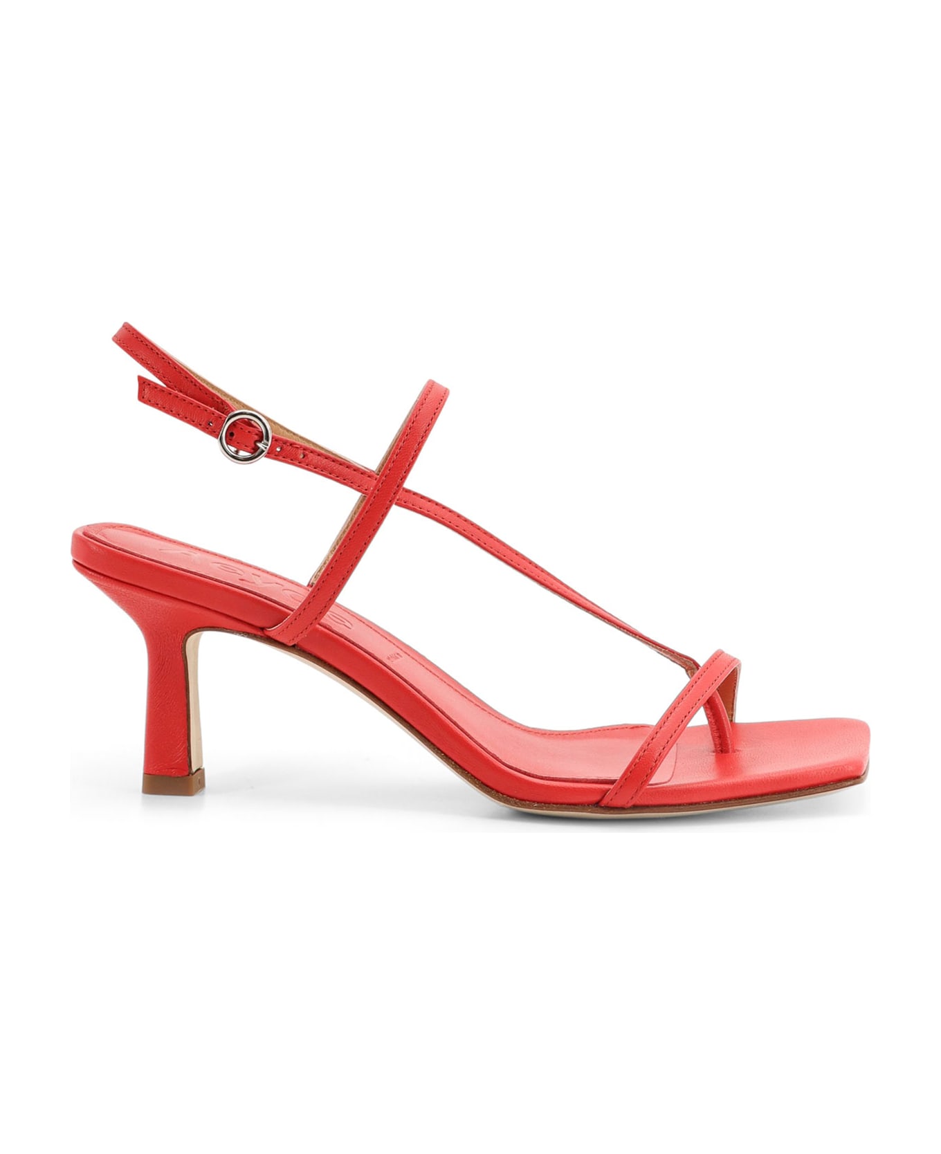 aeyde Elise Leather Thong Sandals - Red