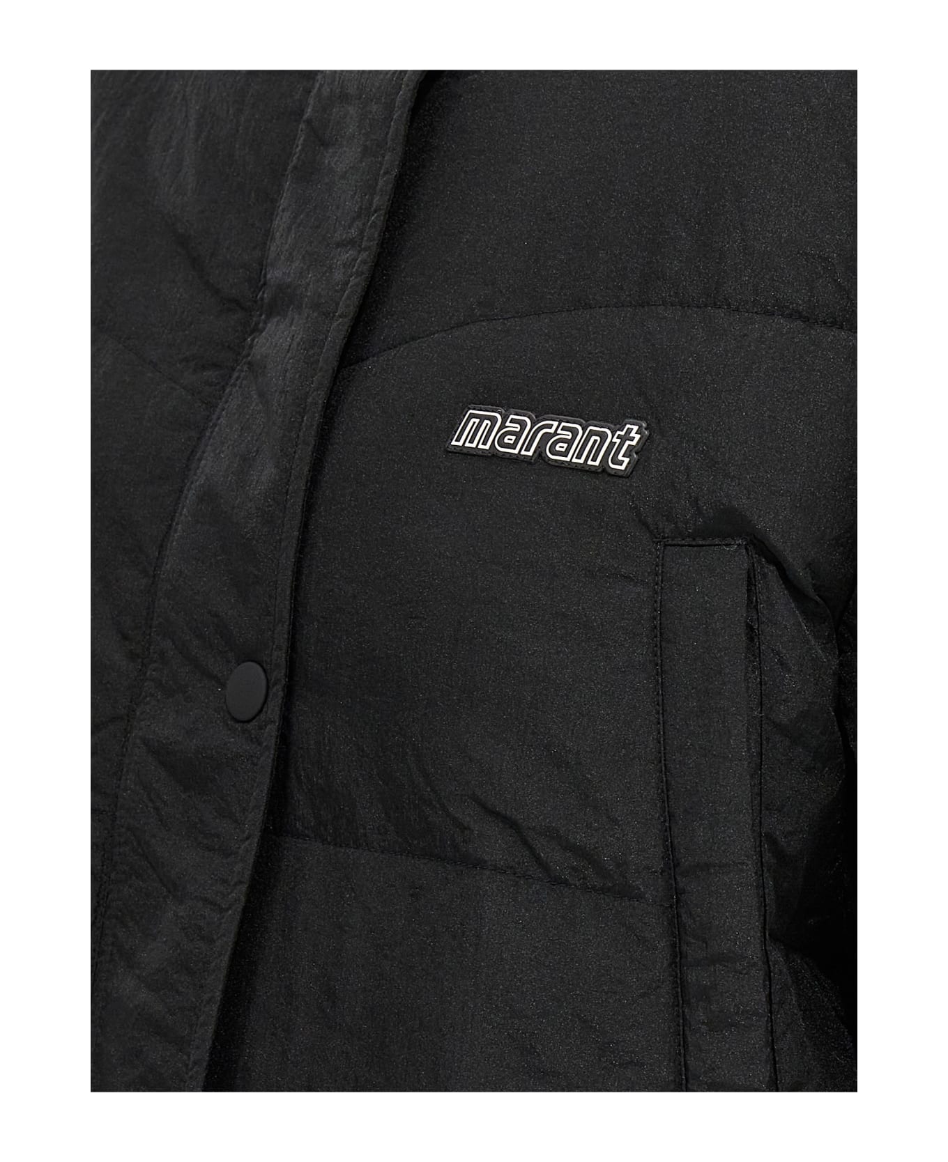 Marant Étoile Telia Cropped Puffer Jacket - BLACK