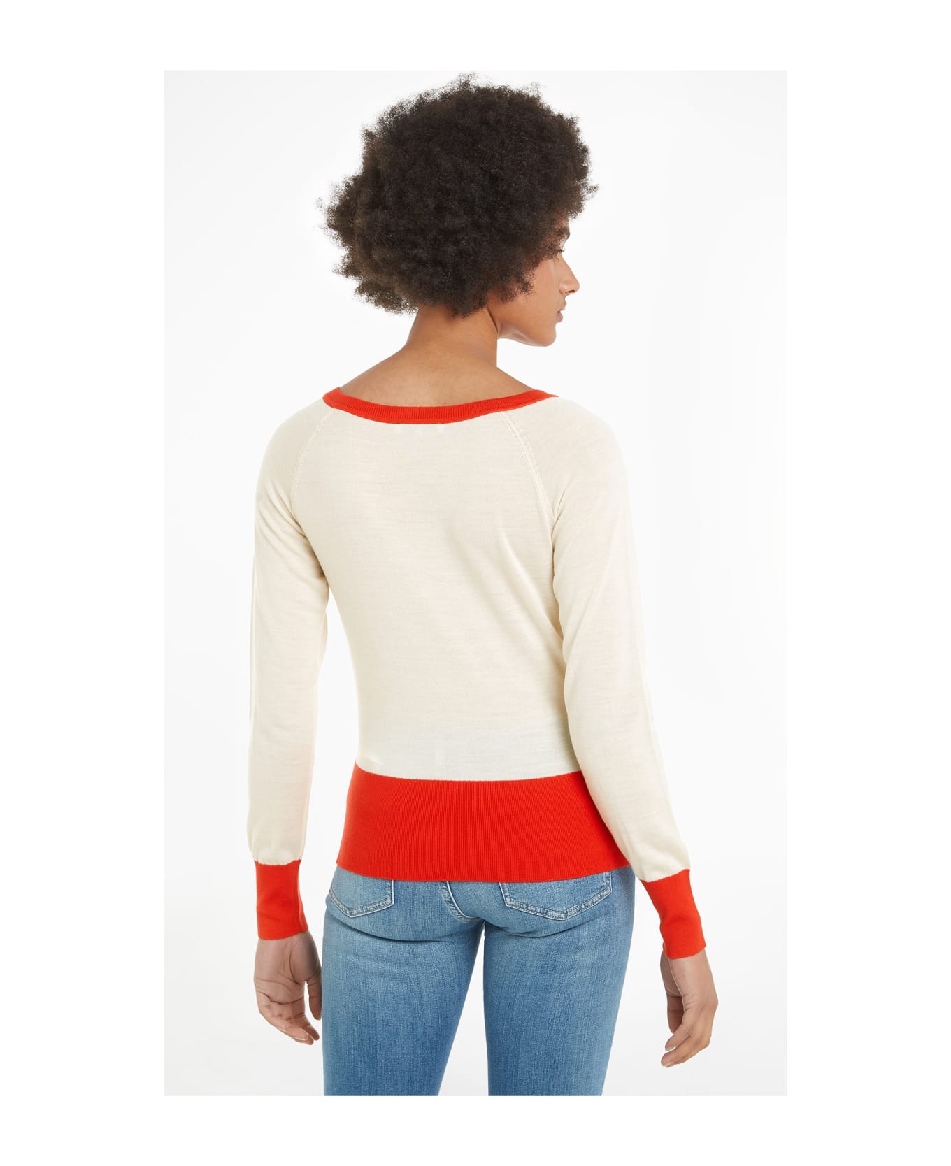 Tommy Hilfiger White Red Pullover - CALICO SWEATERS
