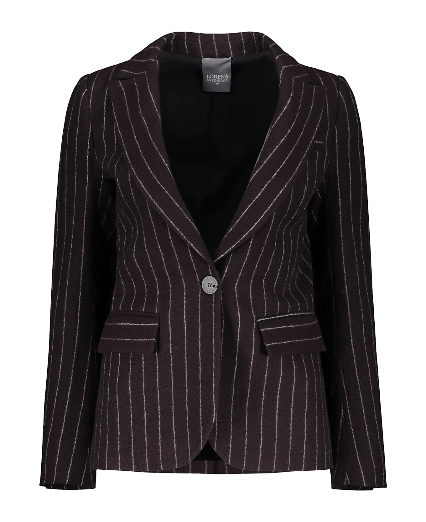 Lorena Antoniazzi Virgin Wool Blazer - brown