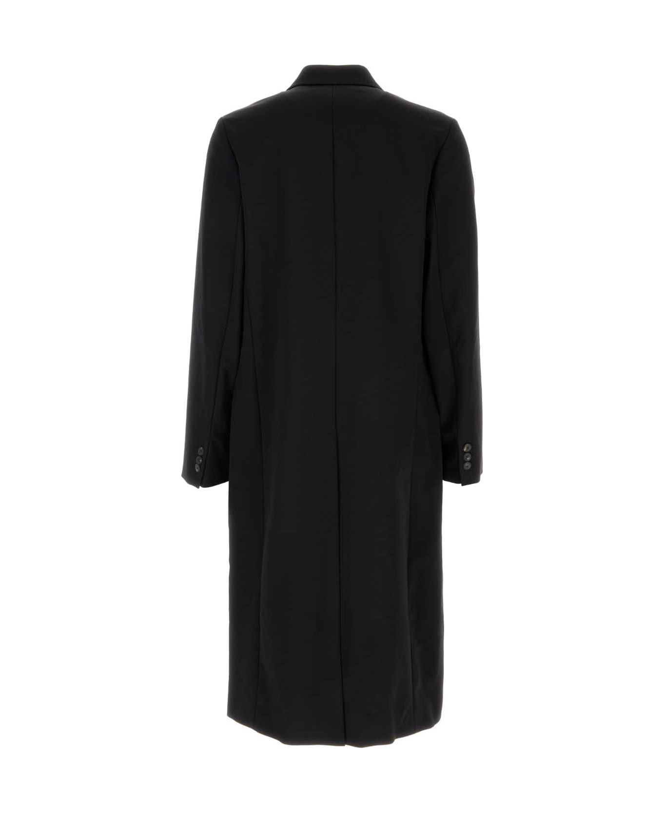 Our Legacy Black Nylon Blend Coat - ONYX BLACK TECH SATEEN