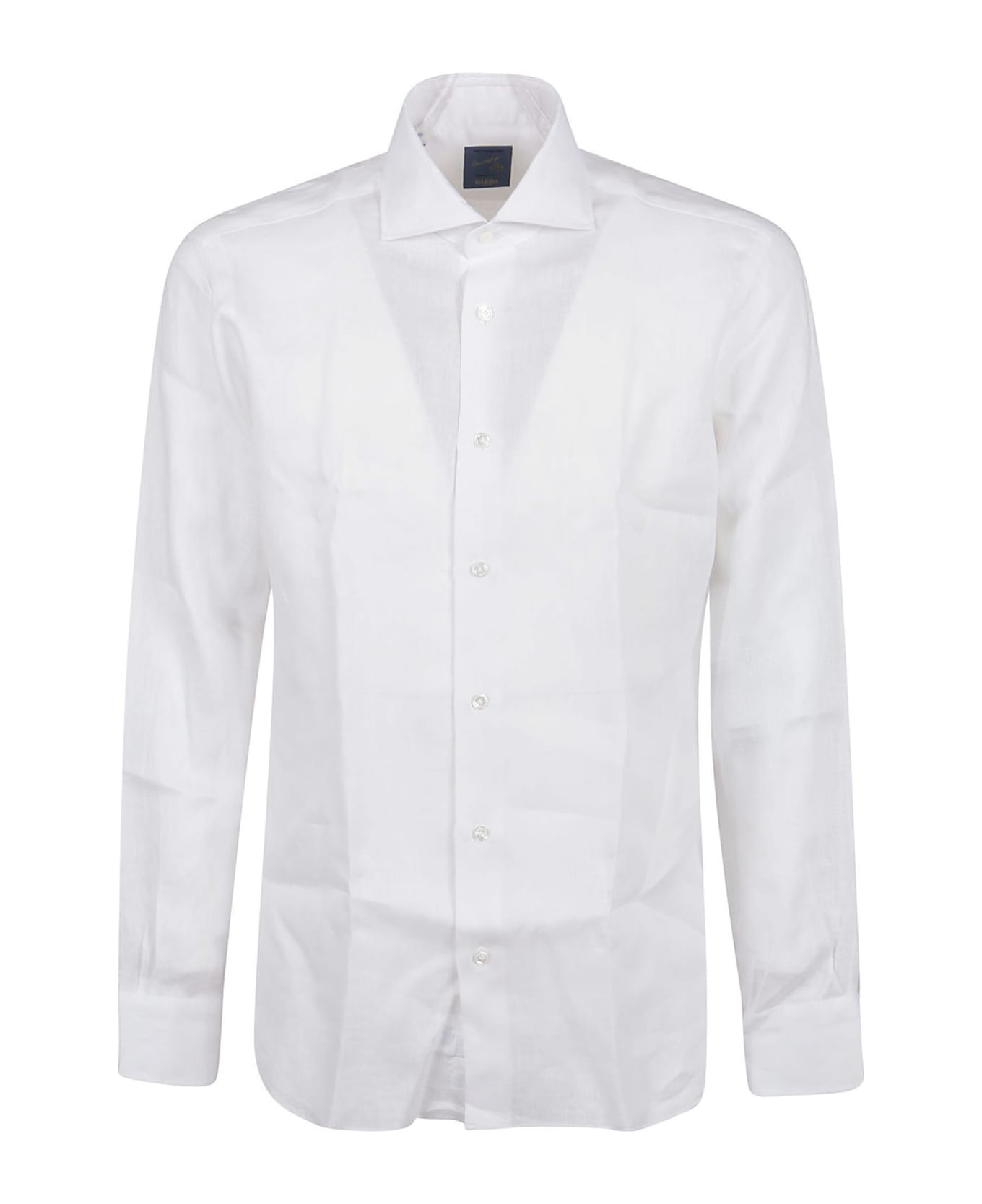 Barba Napoli Long Sleeve Shirt - Bianco