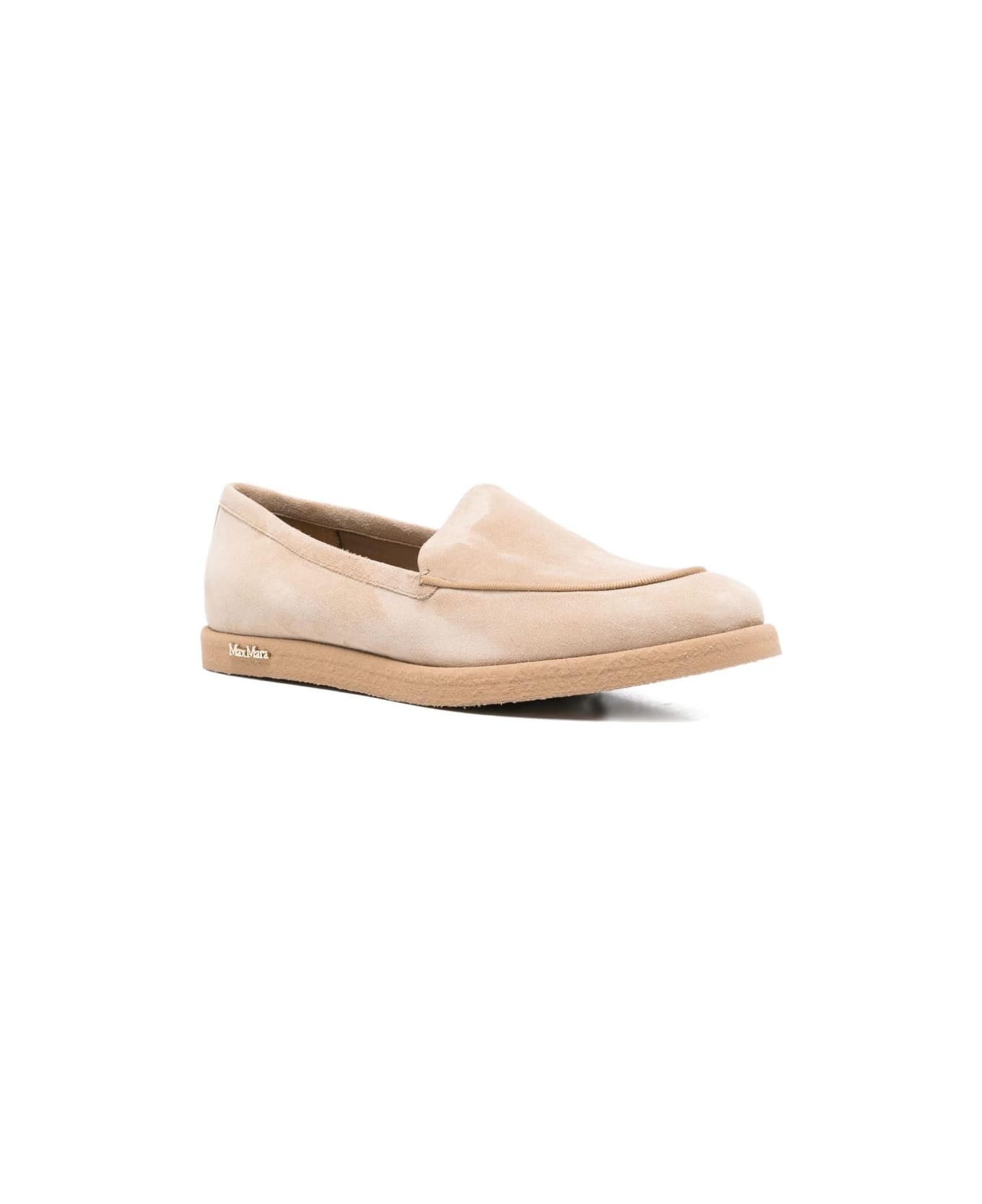 Max Mara Suede Loafers - Beige