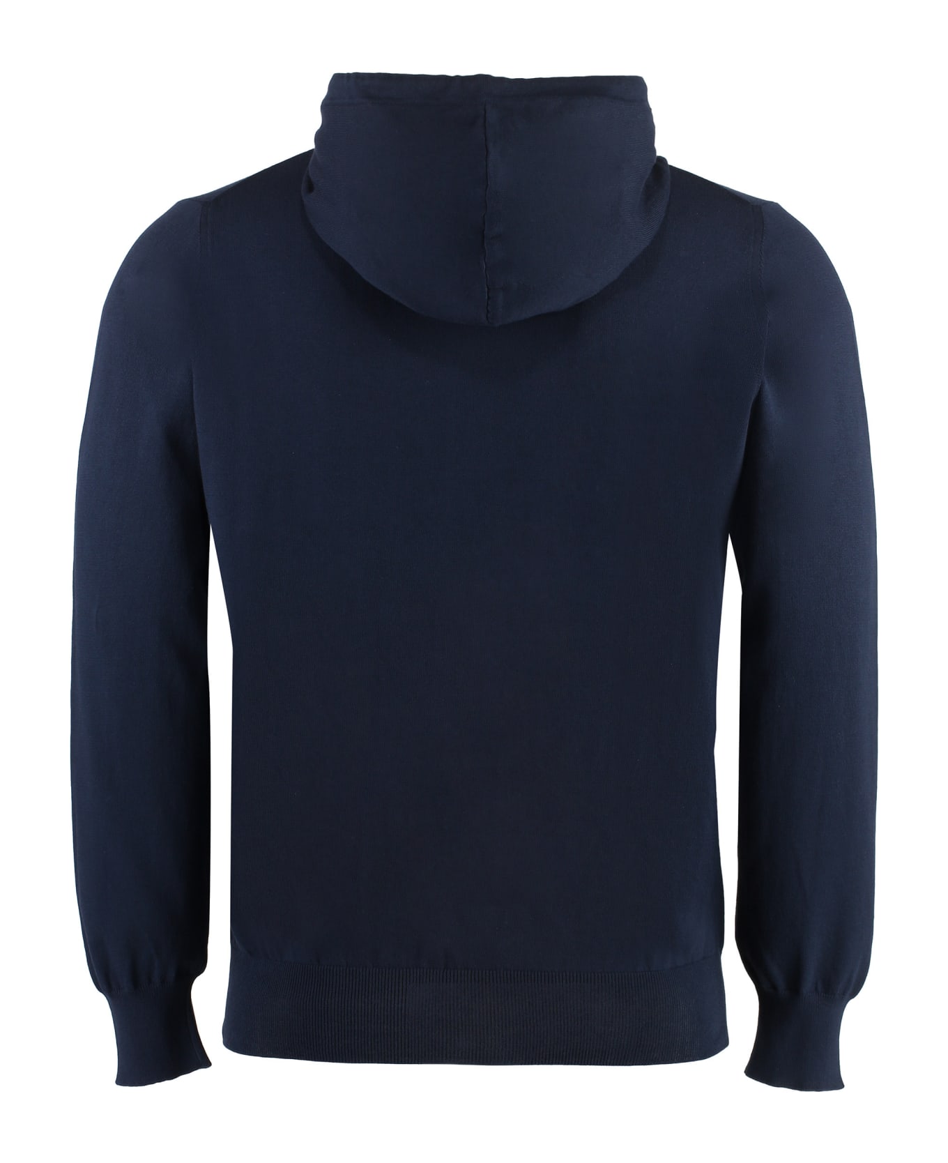 Canali Knitted Hoodie - blue フリース
