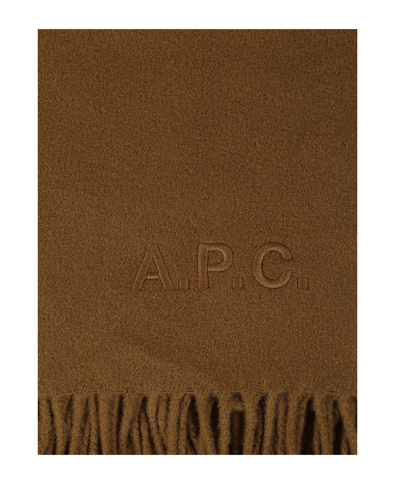 A.P.C. Echarpe Alix Brodee - Cac Icy Brown