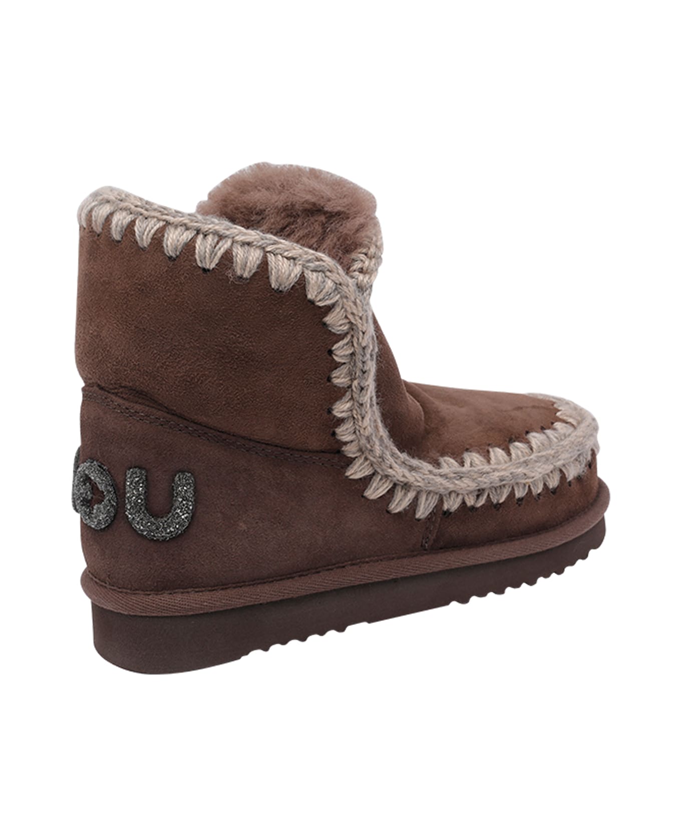Mou Eskimo 18 Glitter Logo Booties - Brown