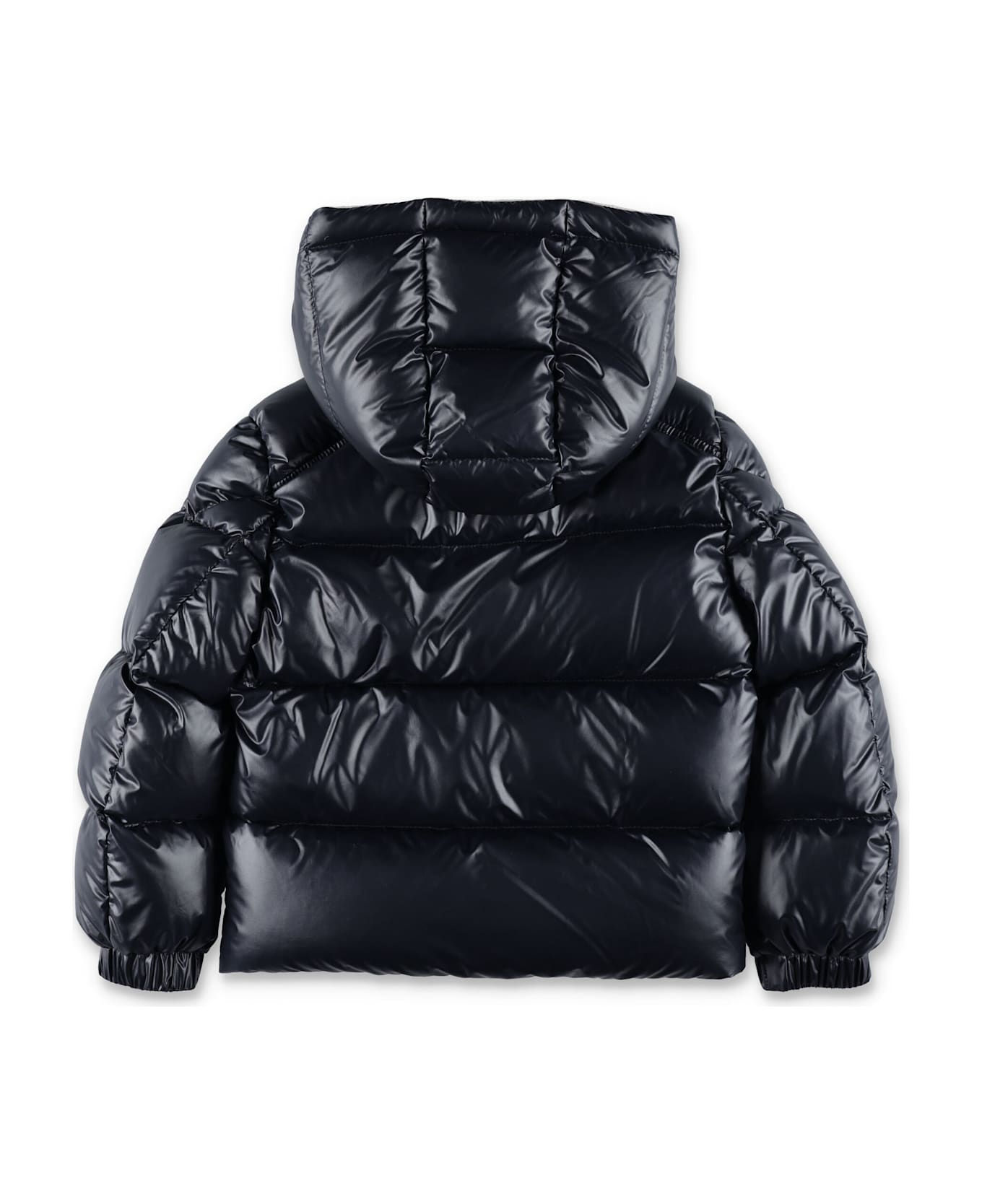 Moncler Kid's Yule Hooded Down Jacket - NAVY