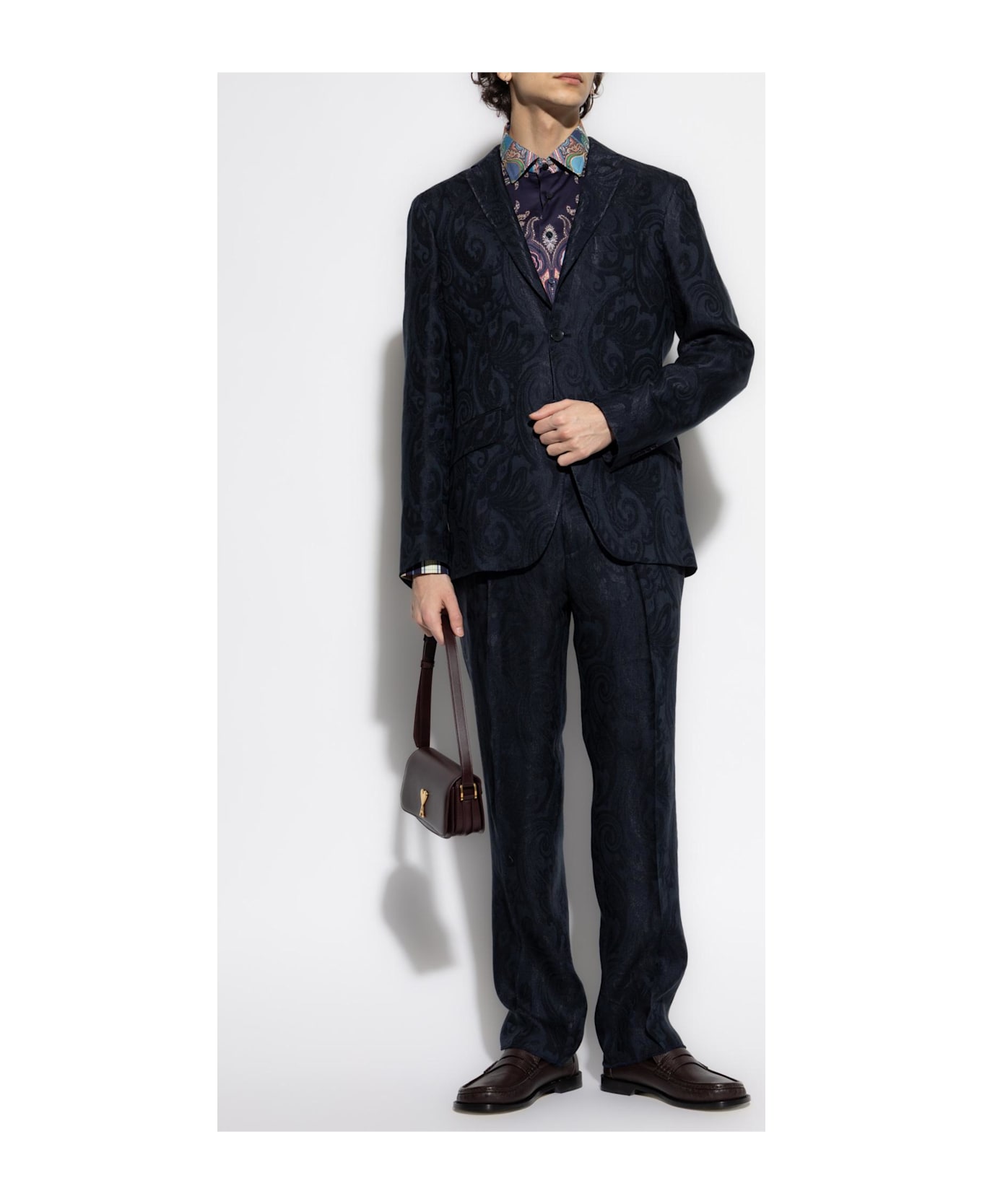Etro Linen Blazer - Blue