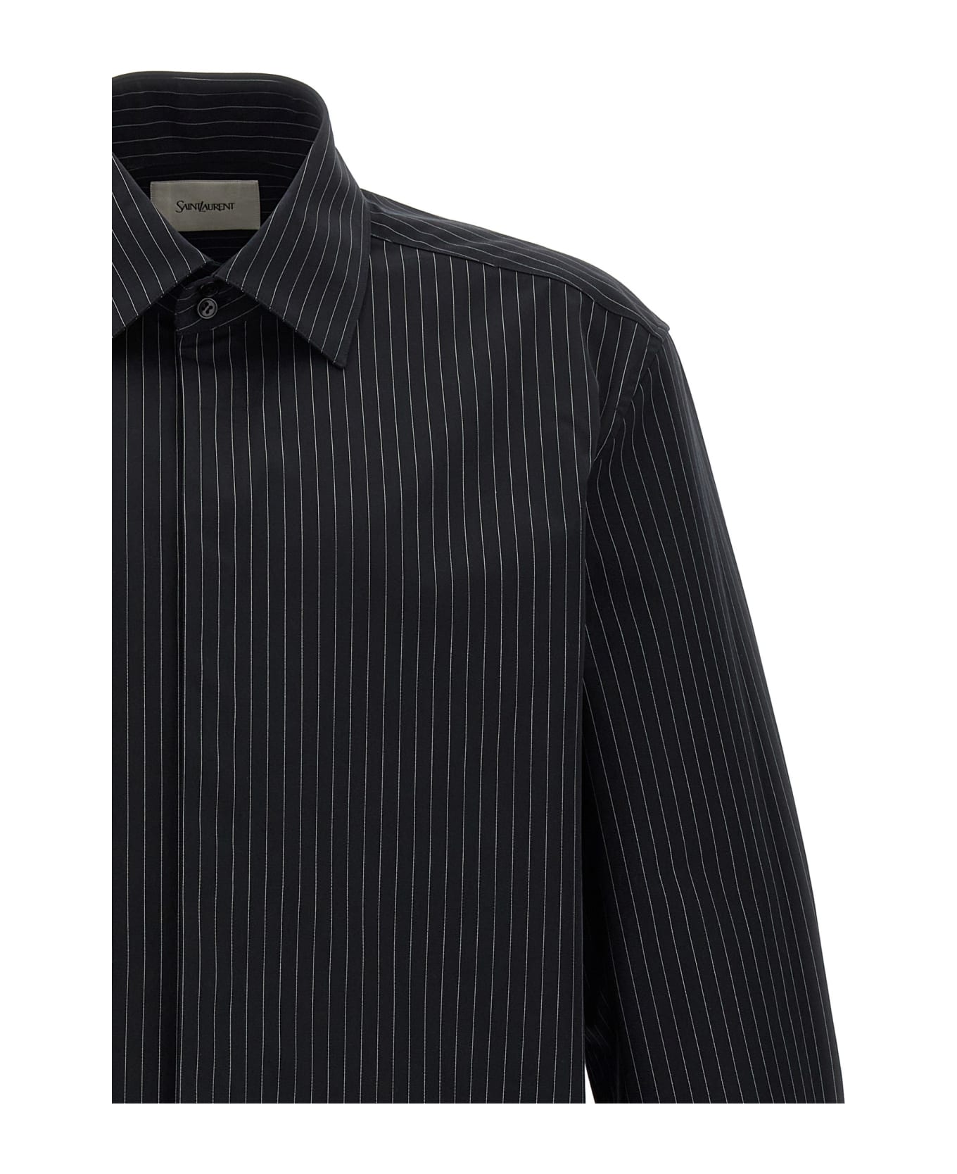 Saint Laurent Striped Shirt - White/Black シャツ